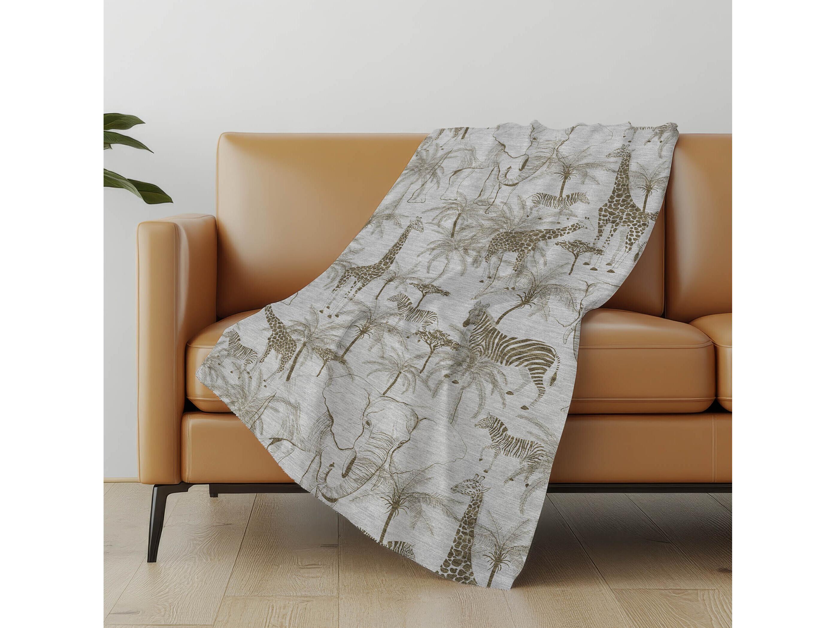 Dalyn Sherpa Gray Polyester Throw