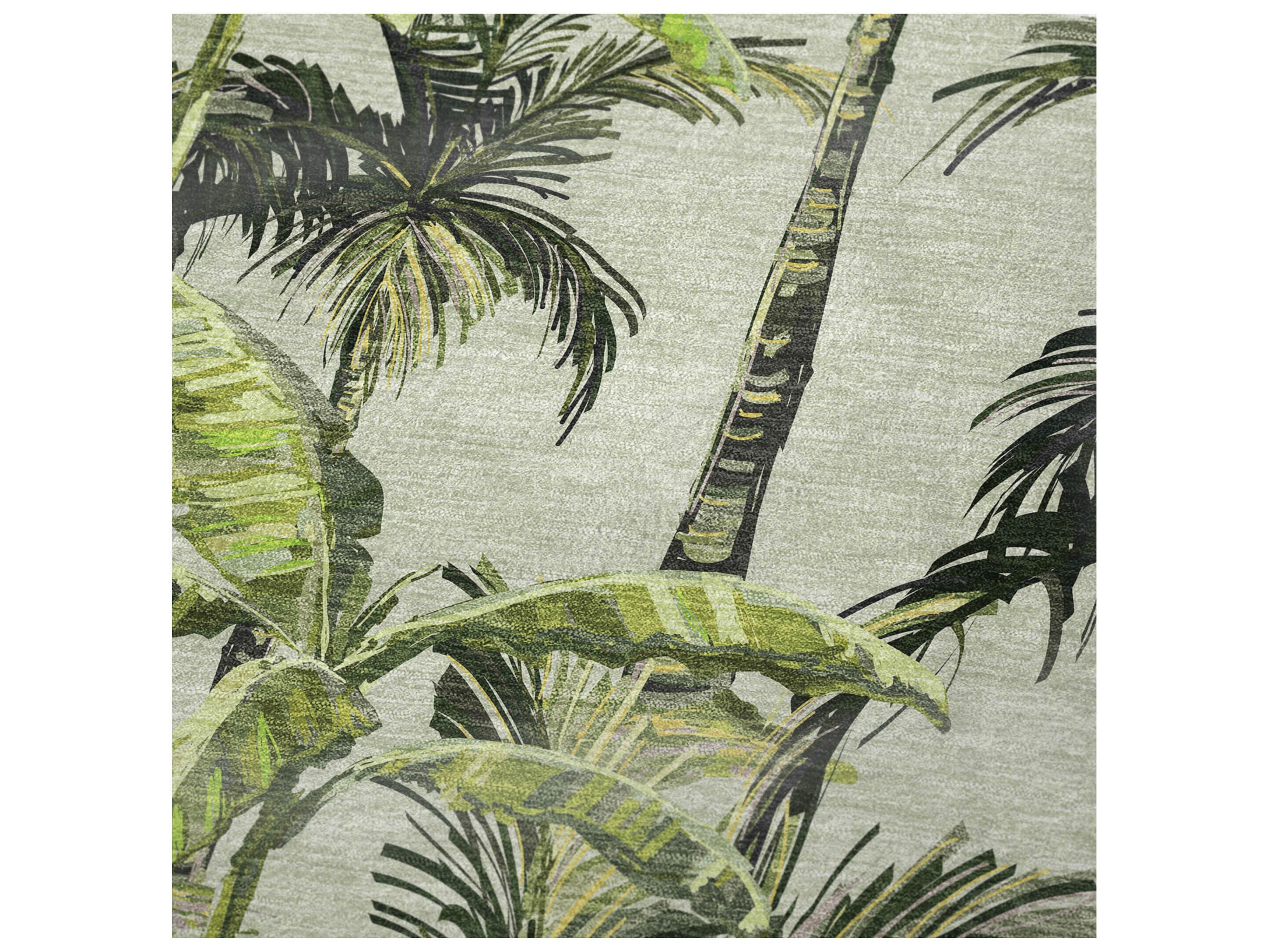 Dalyn Sherpa Green Polyester Throw