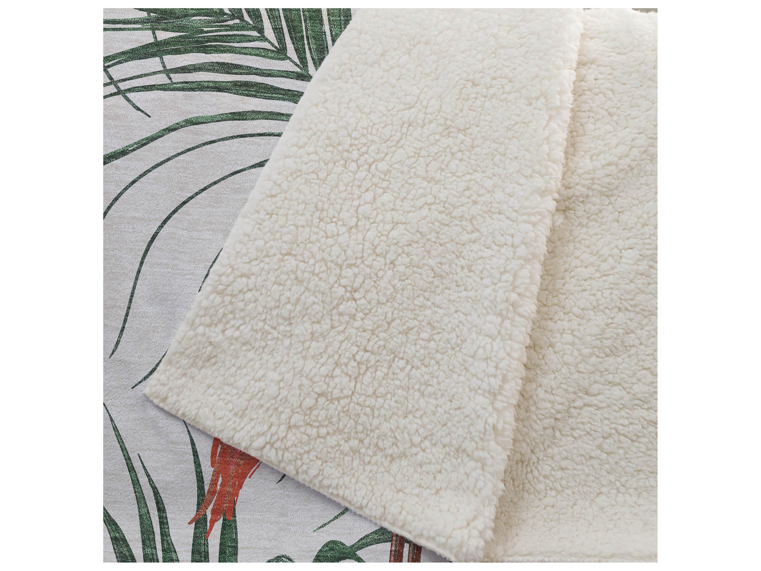 Dalyn Sherpa Ivory Polyester Throw