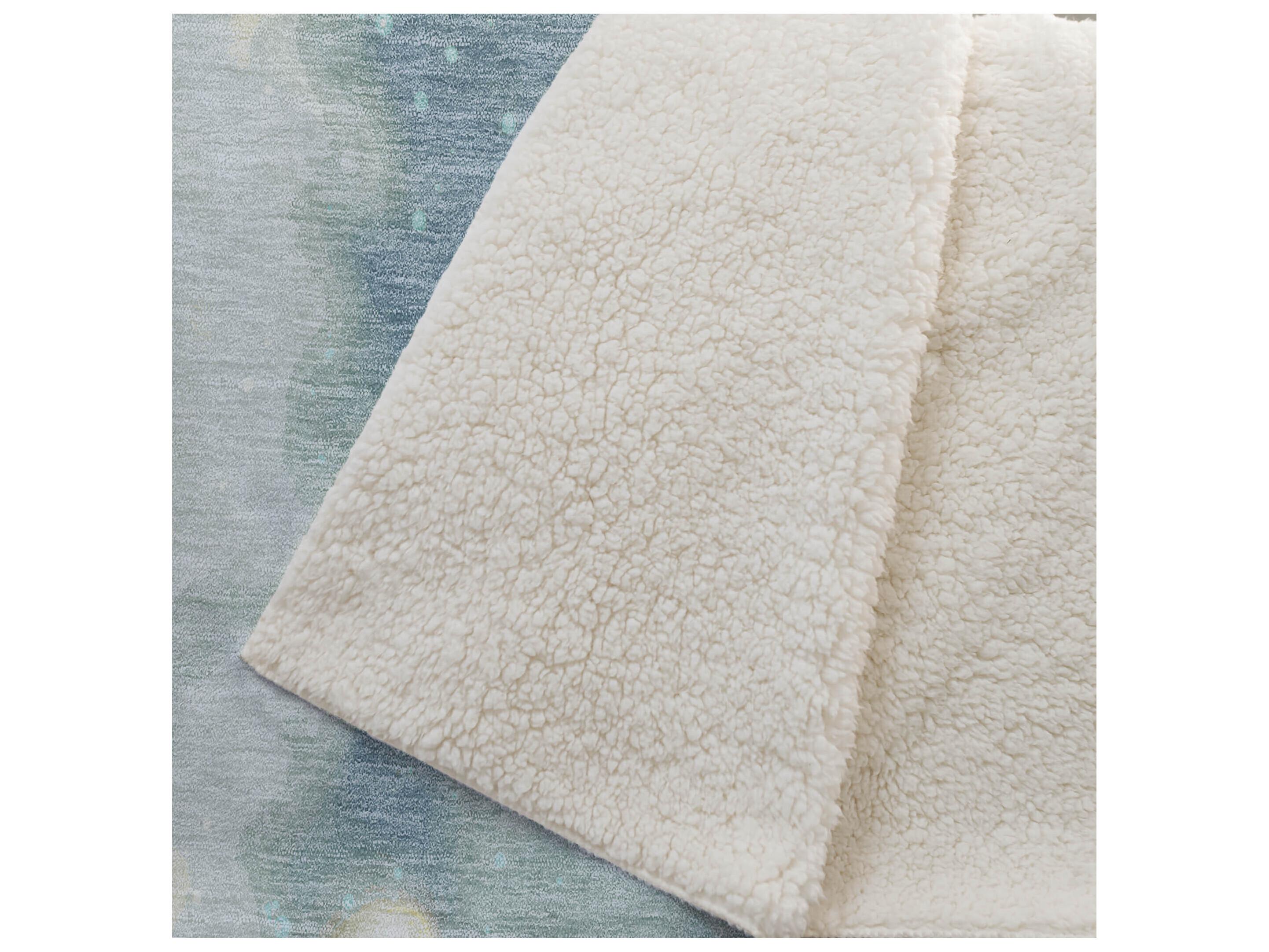 Dalyn Sherpa Blue Polyester Throw