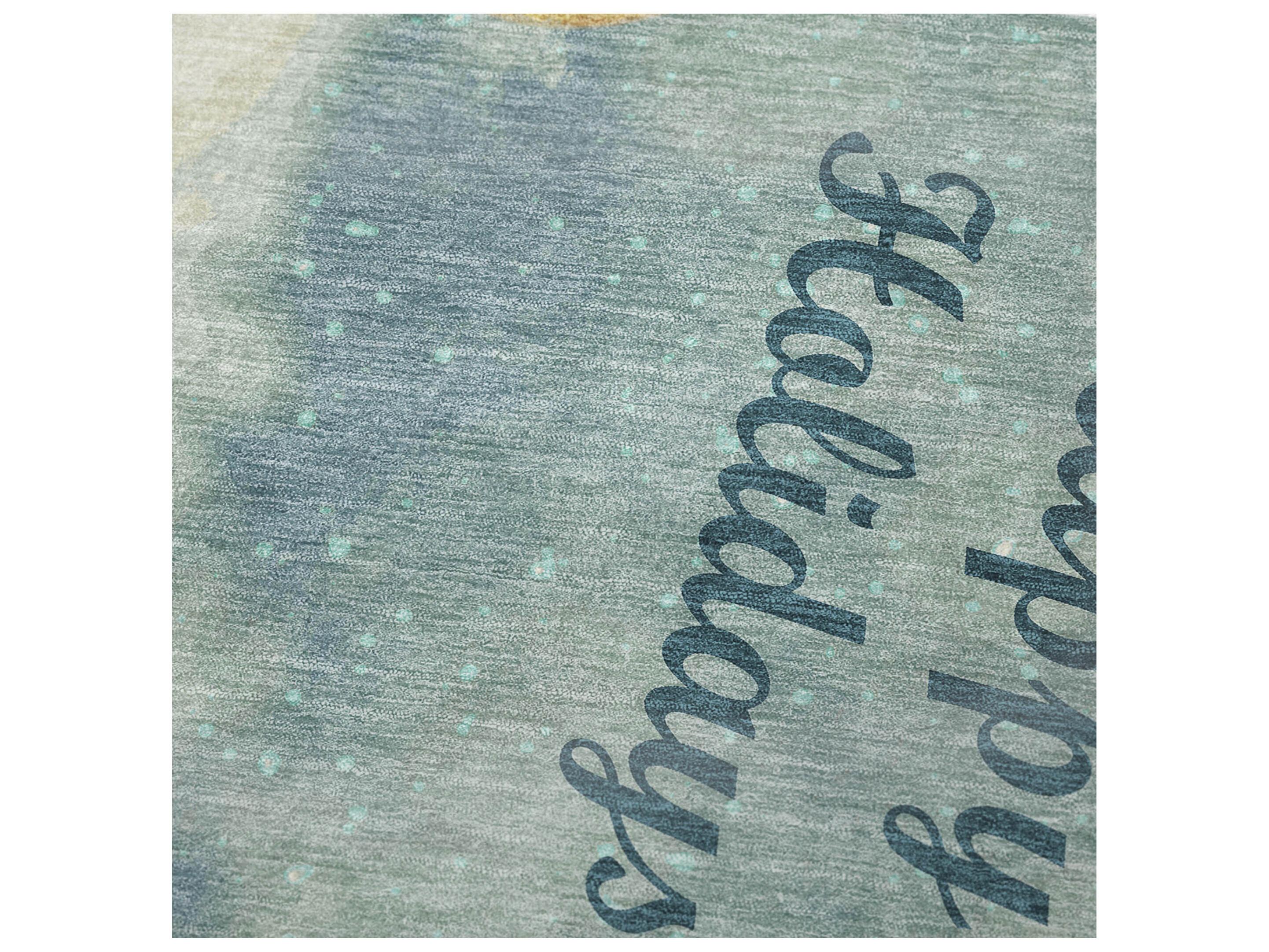 Dalyn Sherpa Blue Polyester Throw