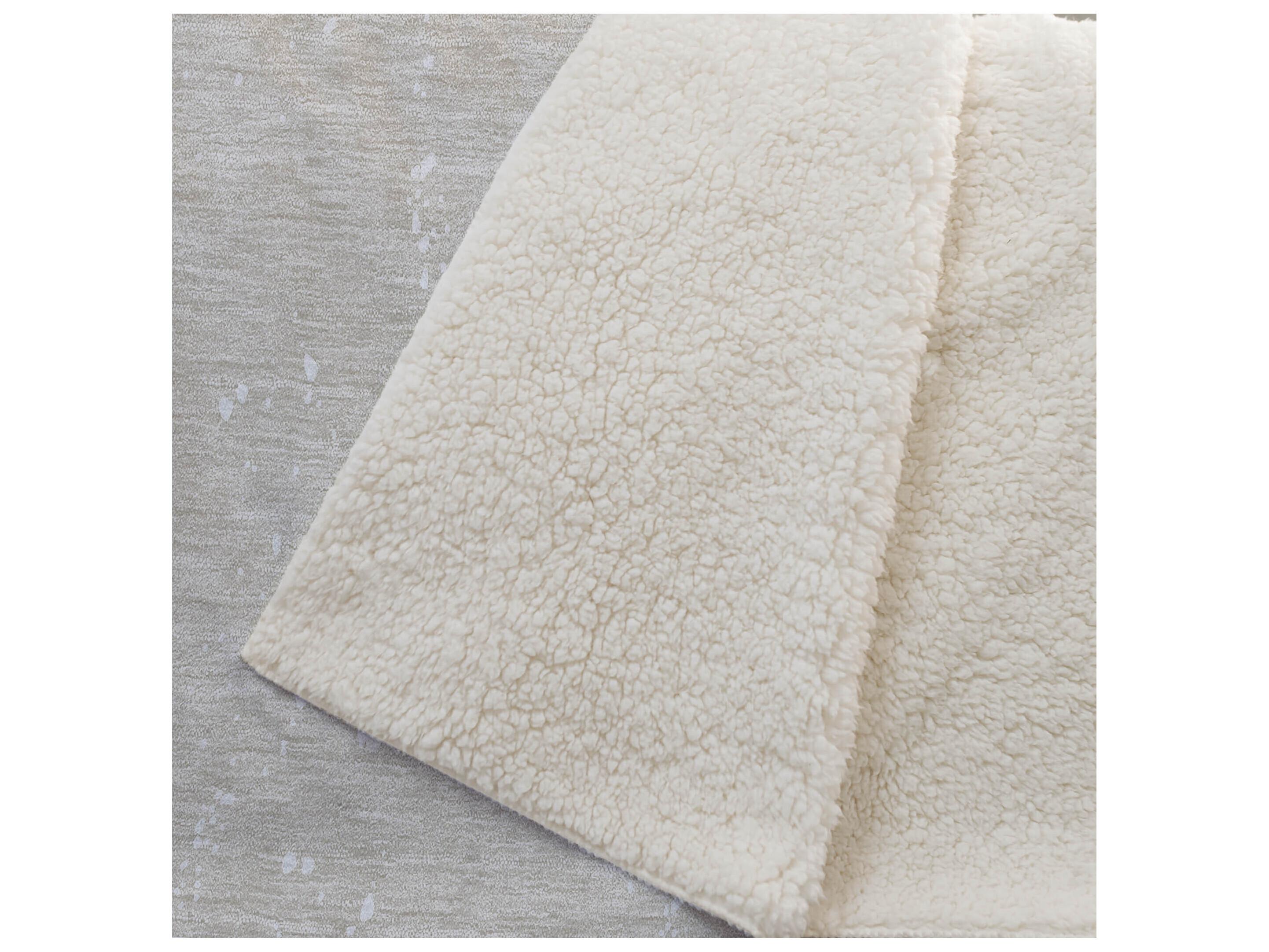Dalyn Sherpa Beige Polyester Throw