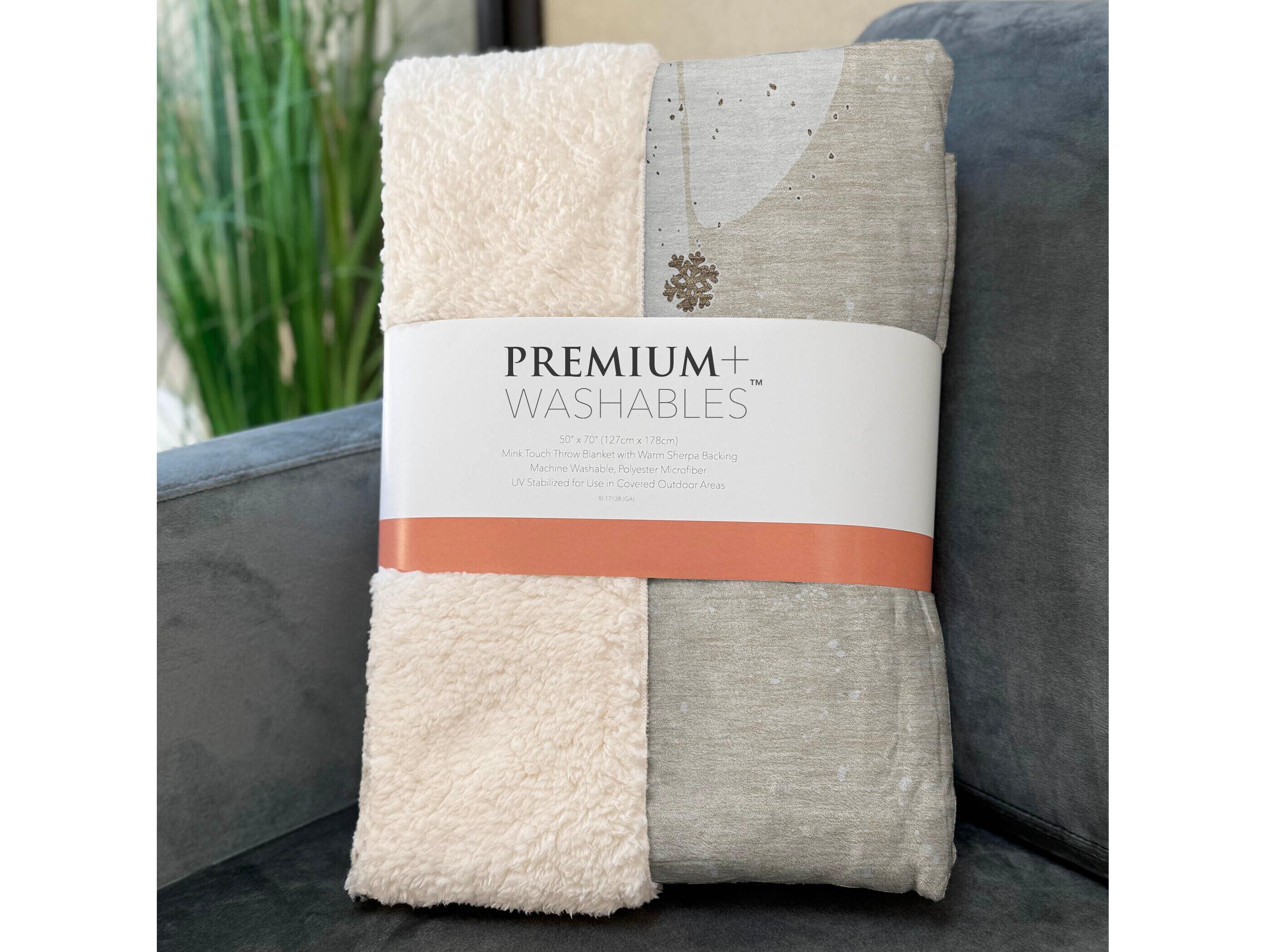 Dalyn Sherpa Beige Polyester Throw