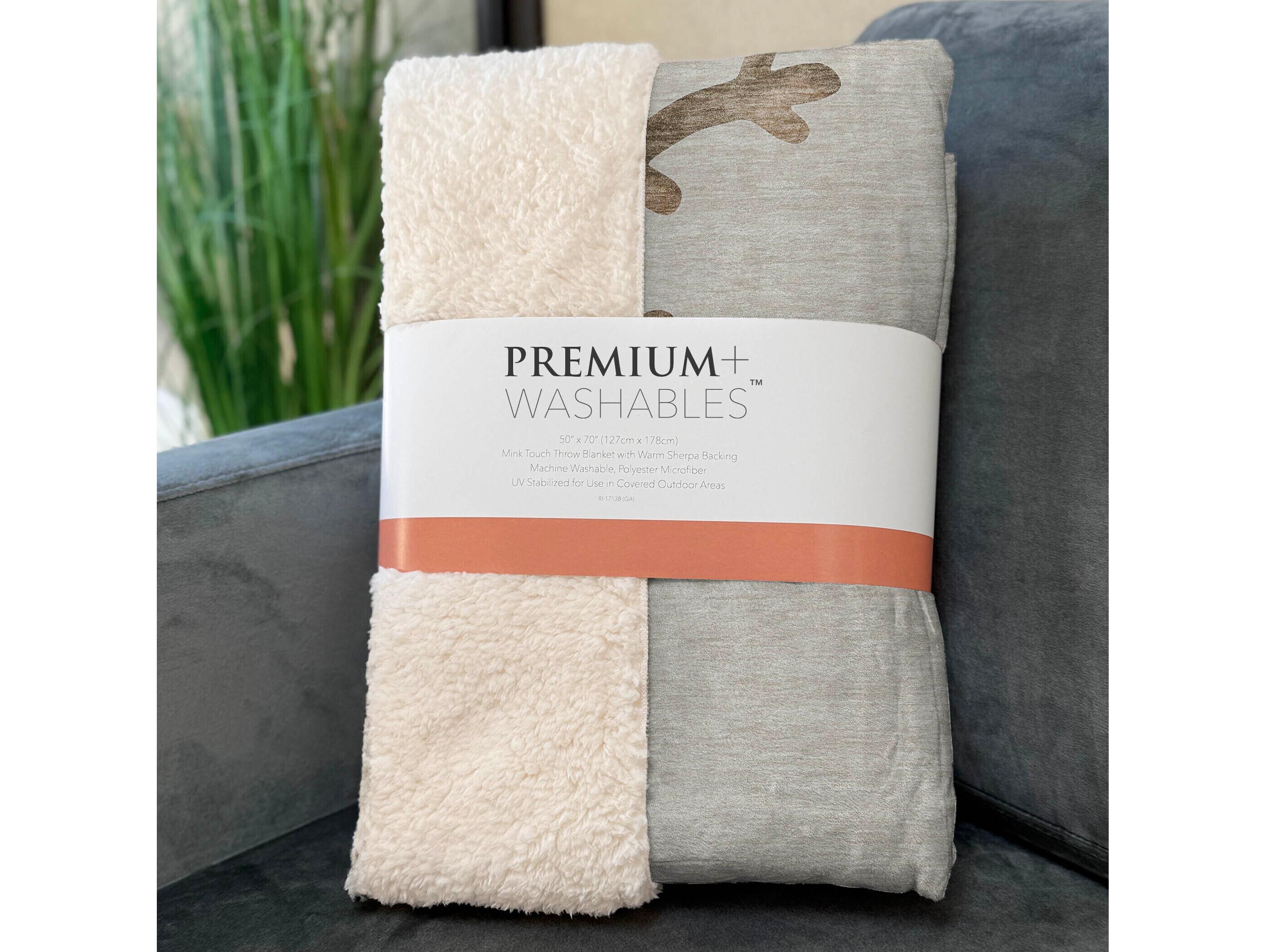 Dalyn Sherpa Beige Polyester Throw
