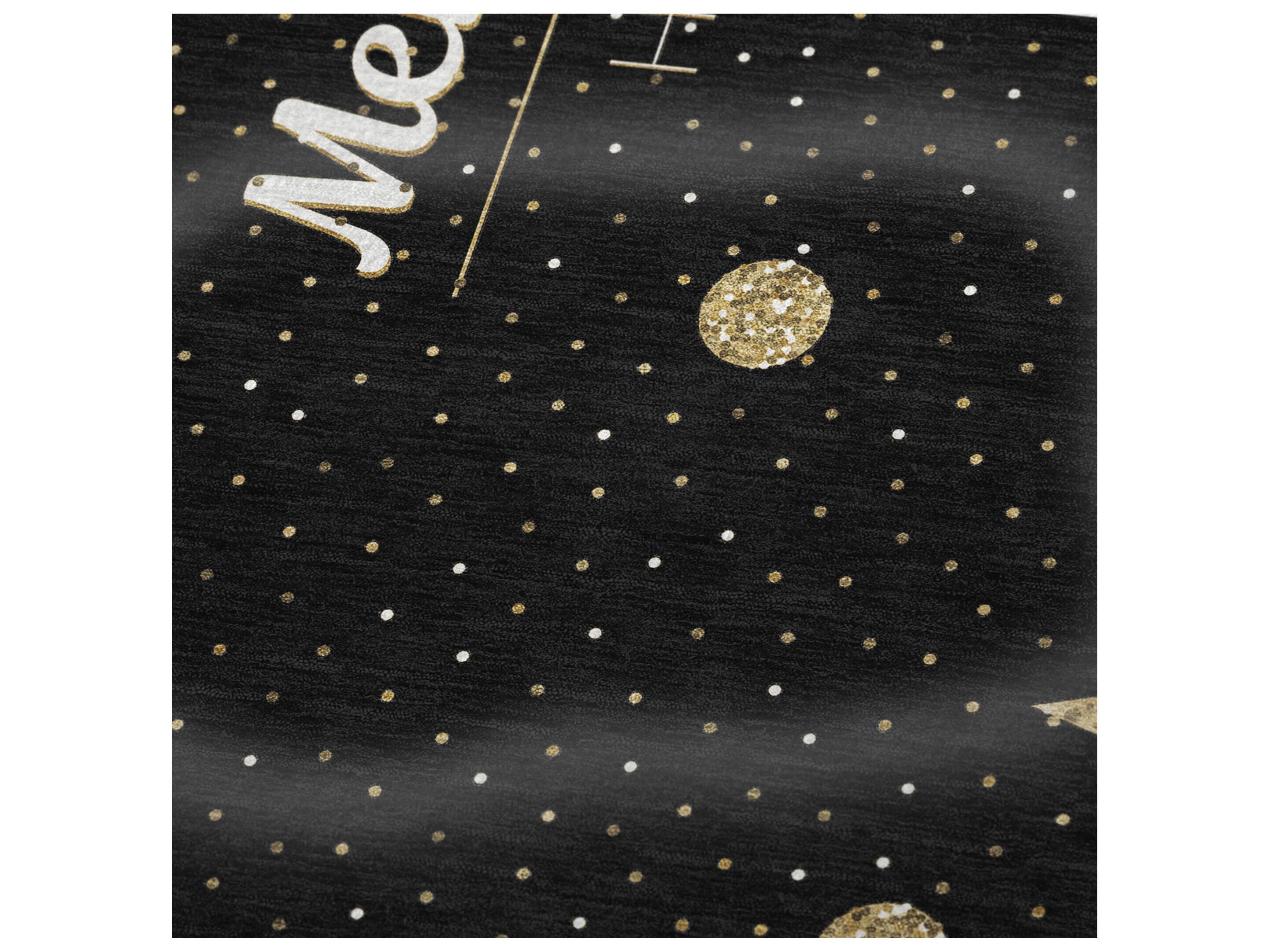 Dalyn Sherpa Black Polyester Throw