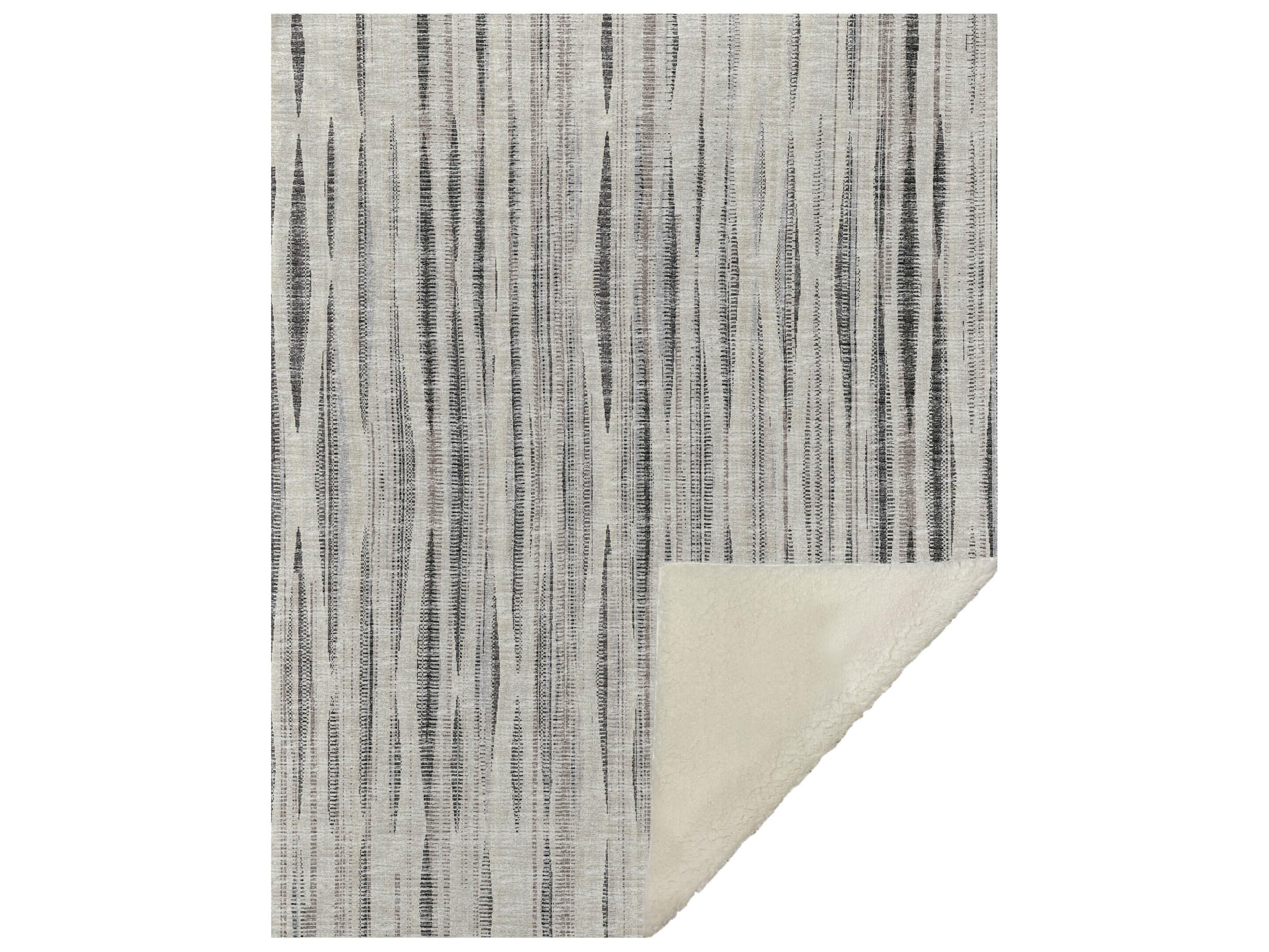 Dalyn Sherpa Ivory Polyester Throw