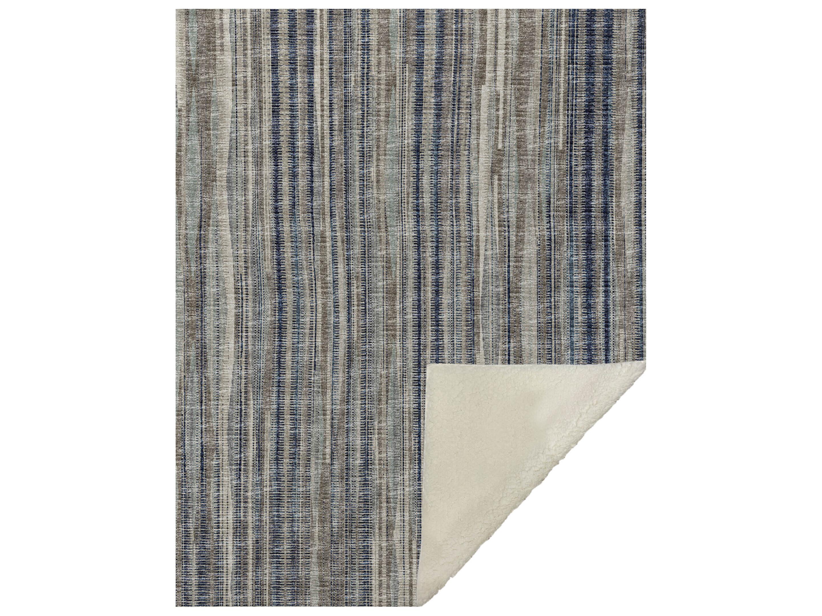 Dalyn Sherpa Mocha Polyester Throw