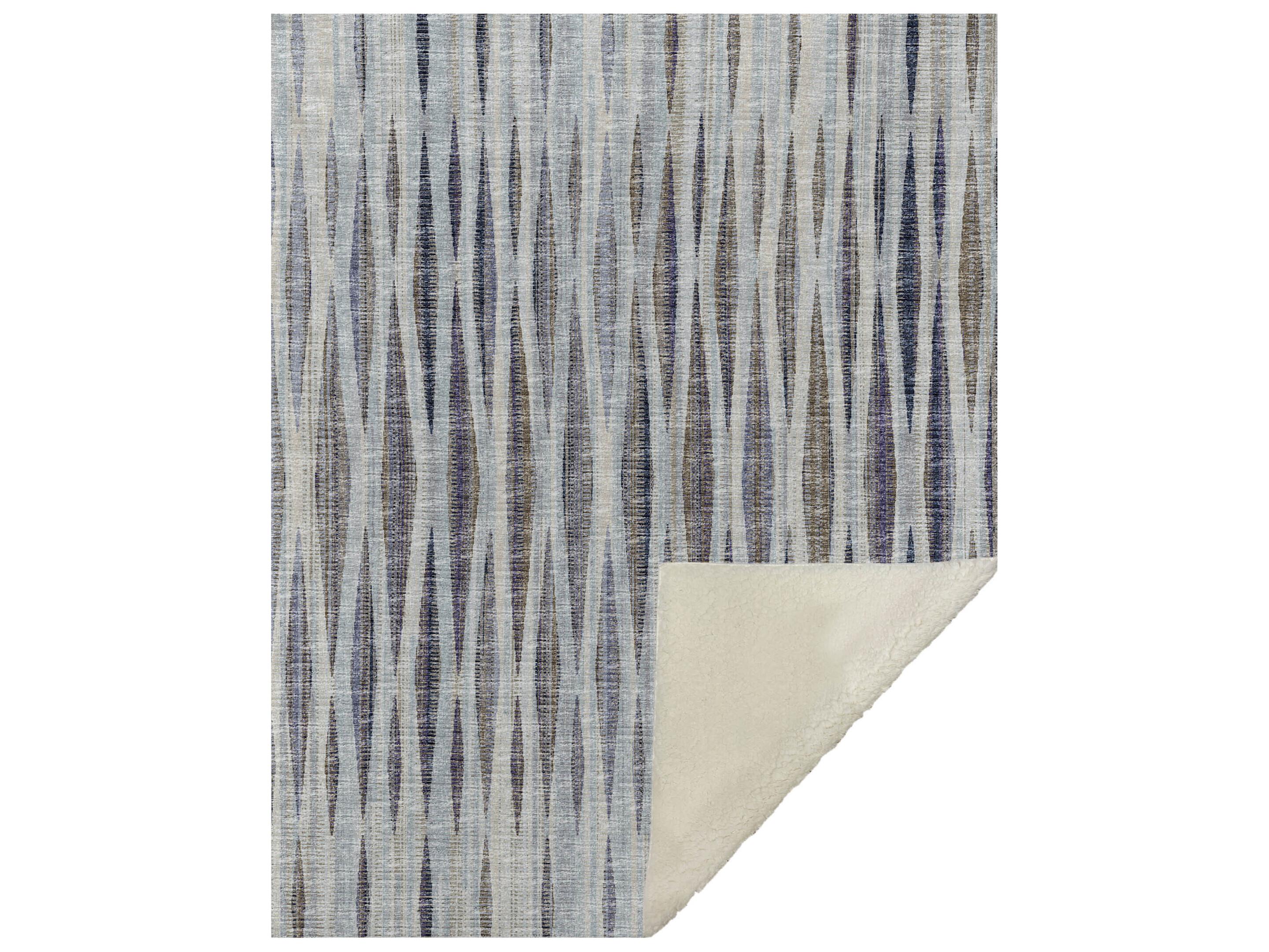 Dalyn Sherpa Blue Polyester Throw