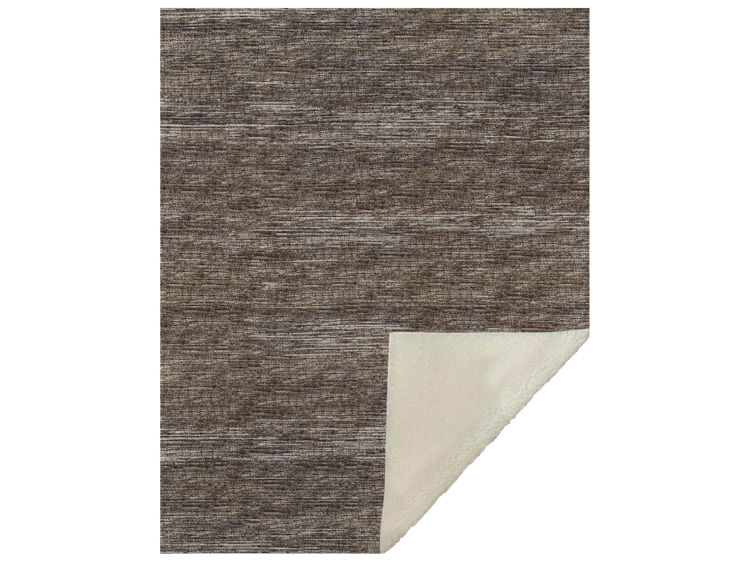 Dalyn Sherpa Chocolate Polyester Throw