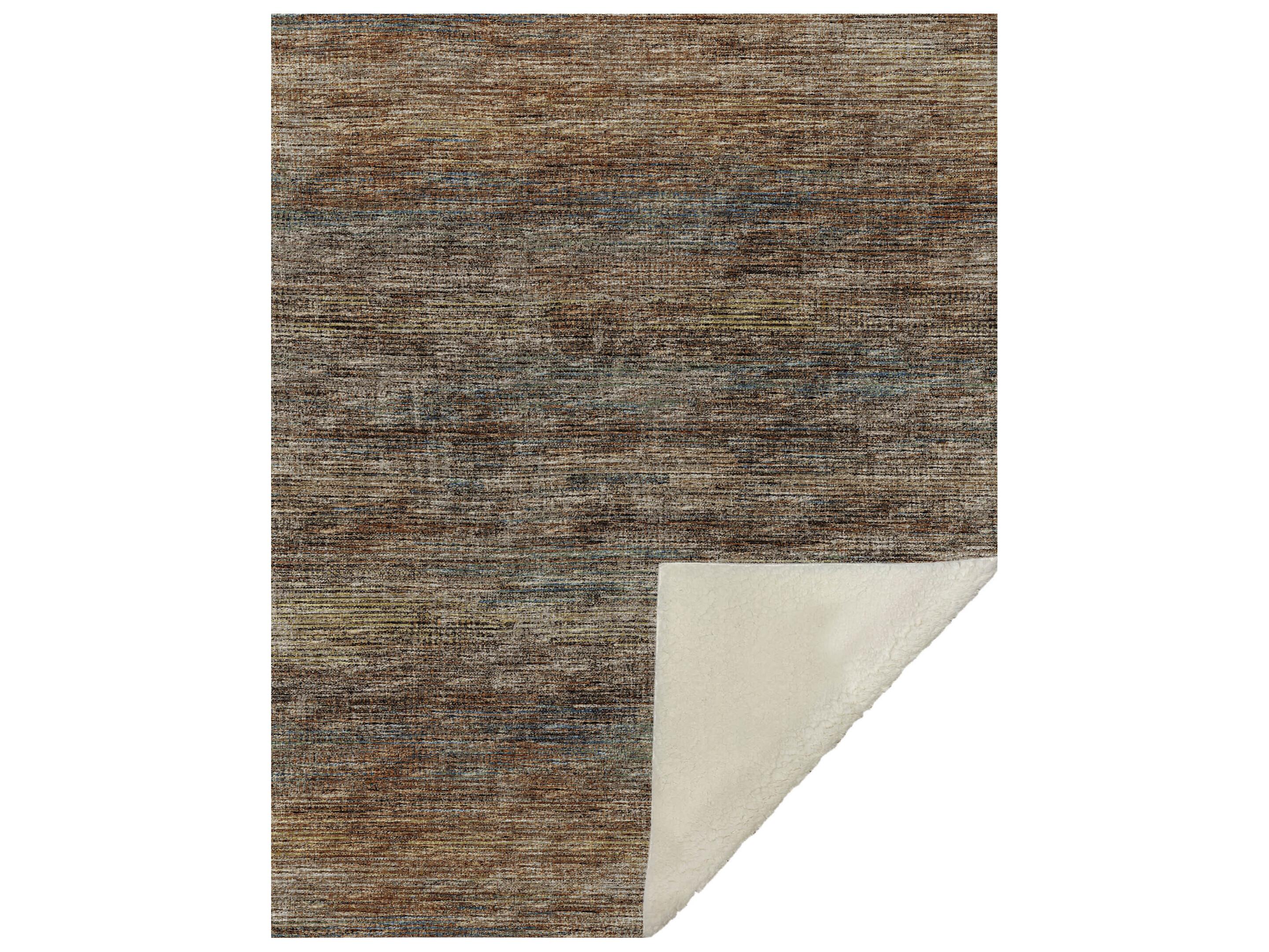 Dalyn Sherpa Paprika Polyester Throw