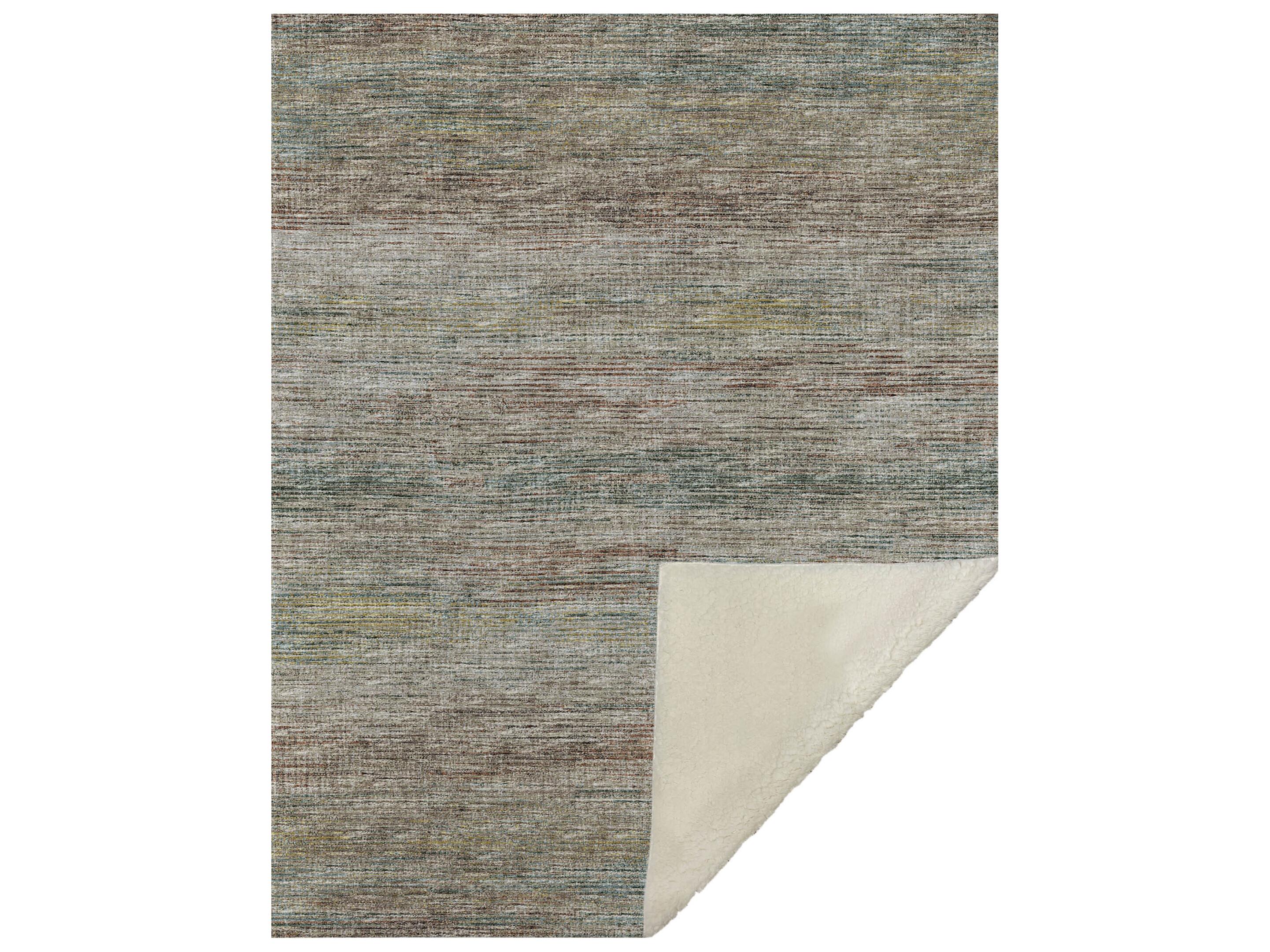 Dalyn Sherpa Mocha Polyester Throw
