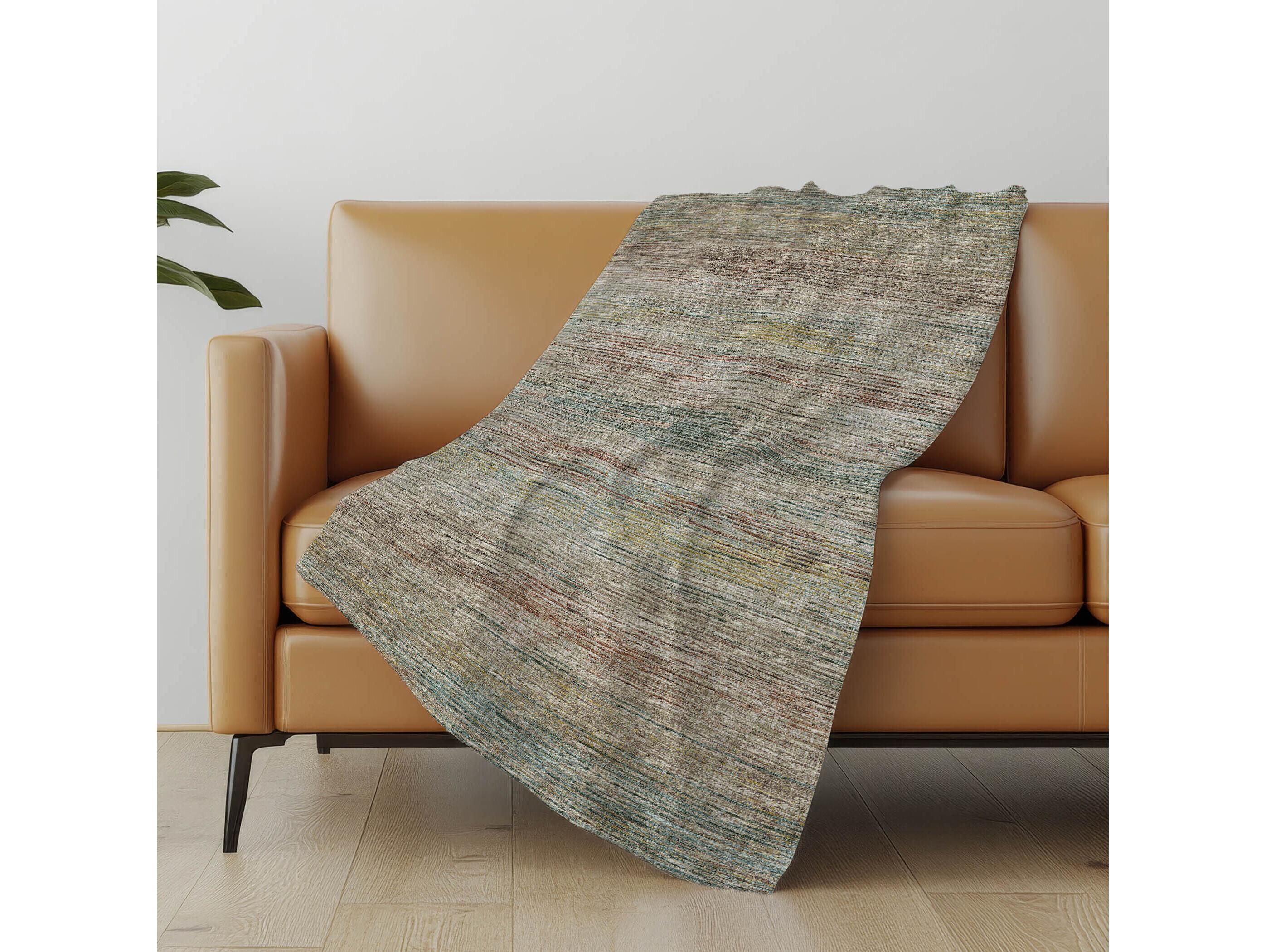 Dalyn Sherpa Mocha Polyester Throw