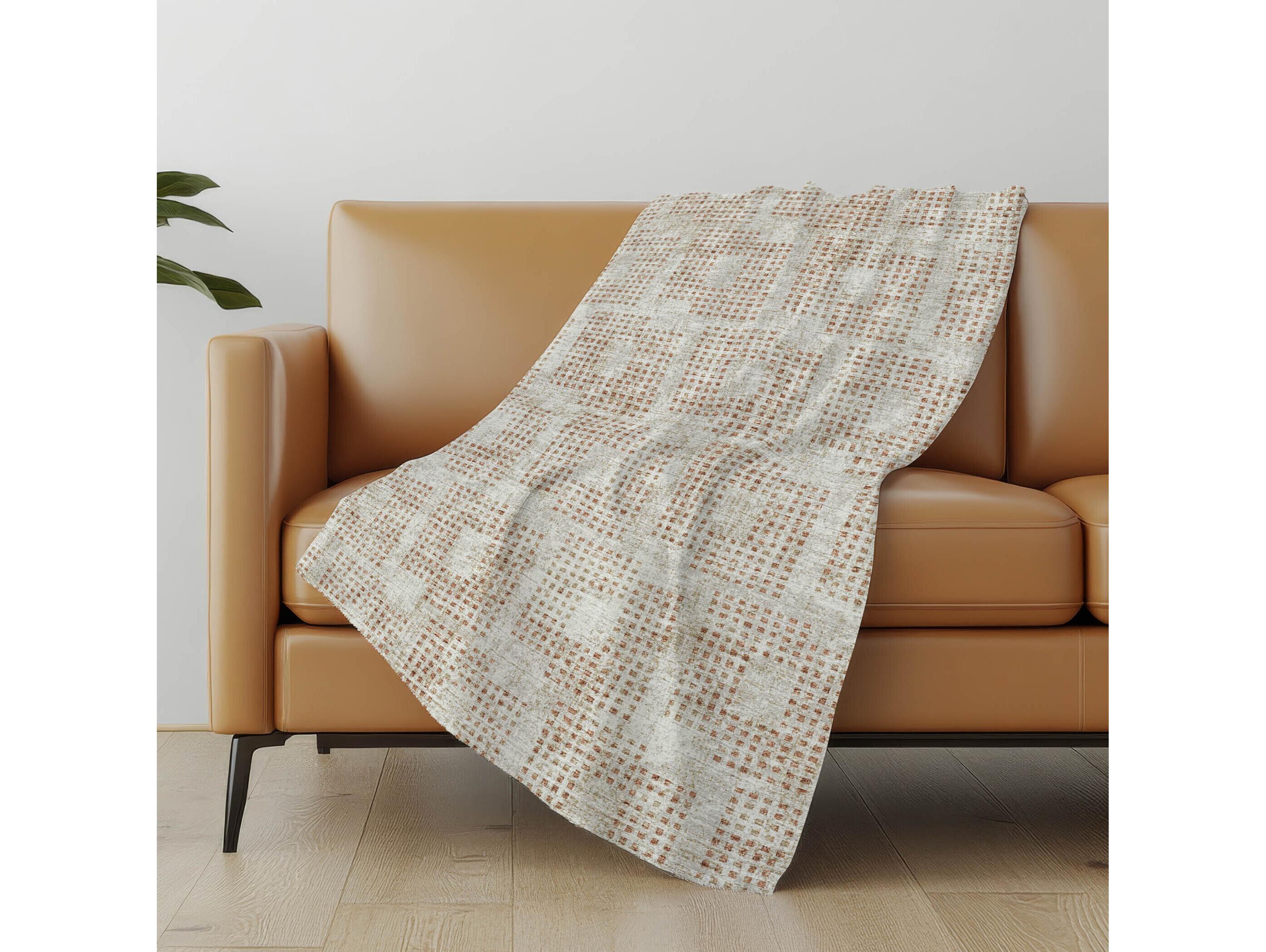 Dalyn Sherpa Ivory Polyester Throw