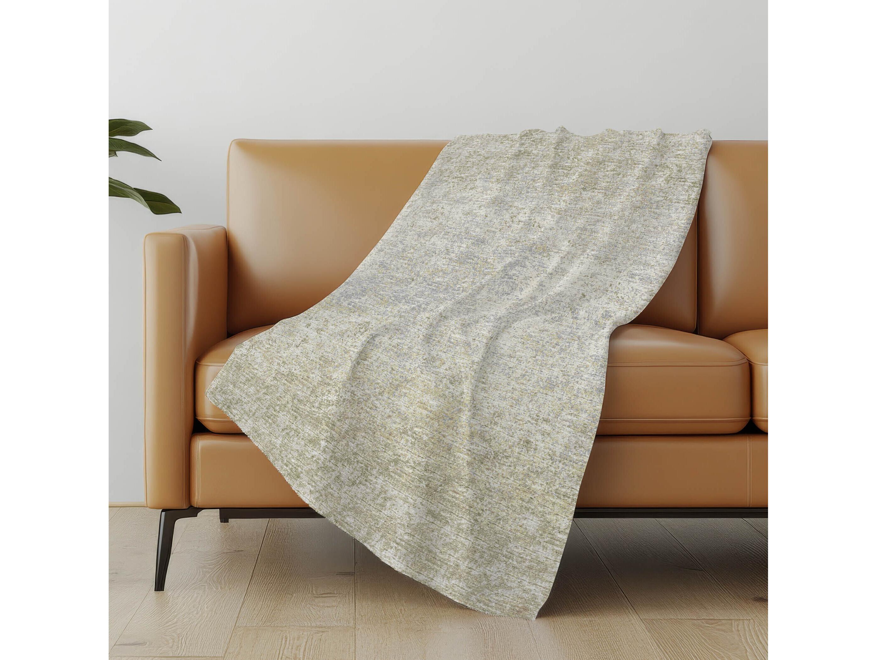 Dalyn Sherpa Taupe Polyester Throw