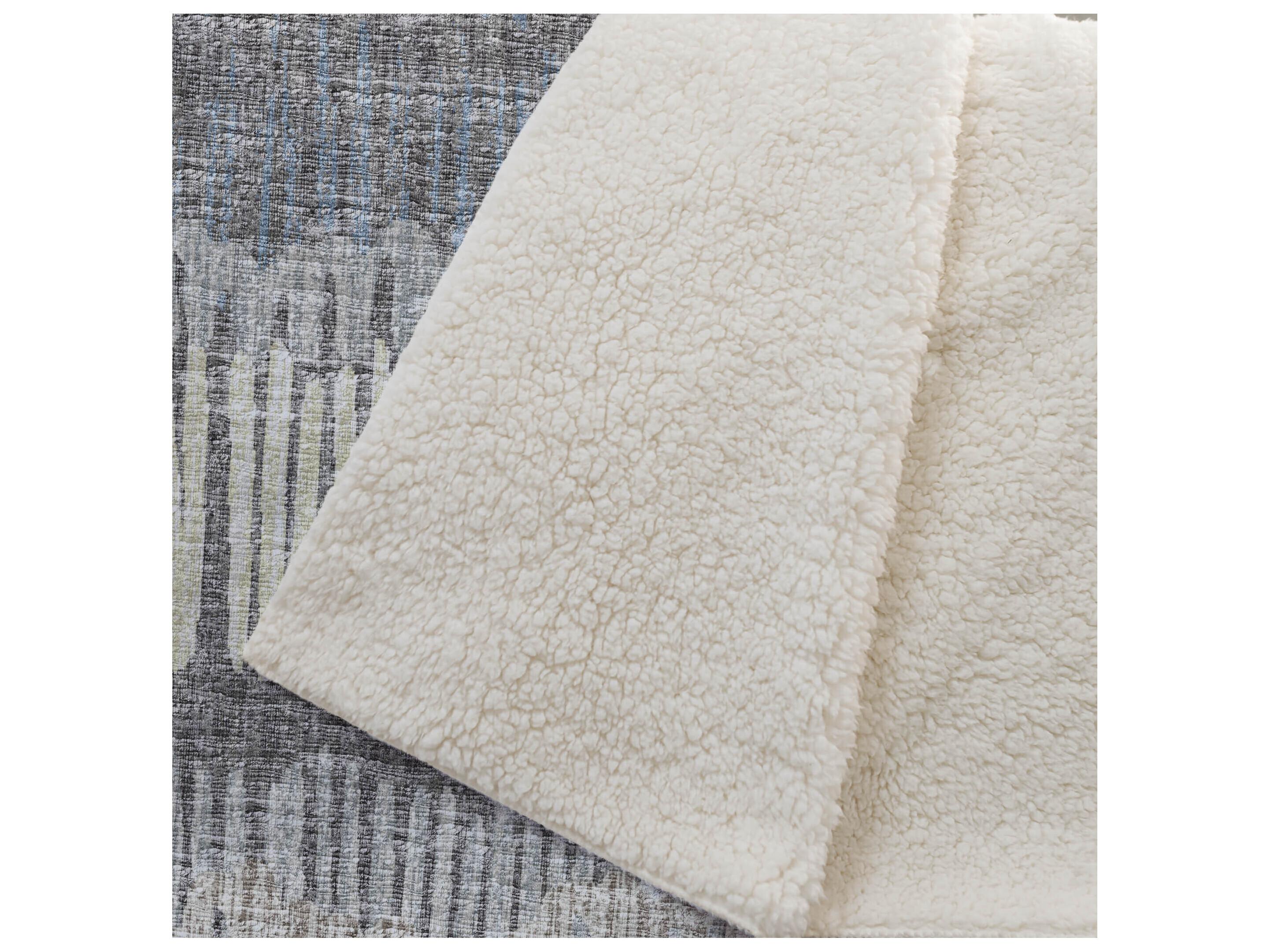 Dalyn Sherpa Charcoal Polyester Throw