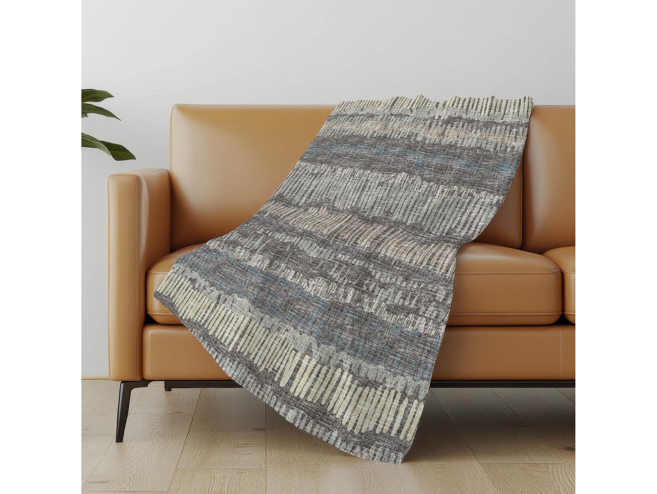 Dalyn Sherpa Charcoal Polyester Throw