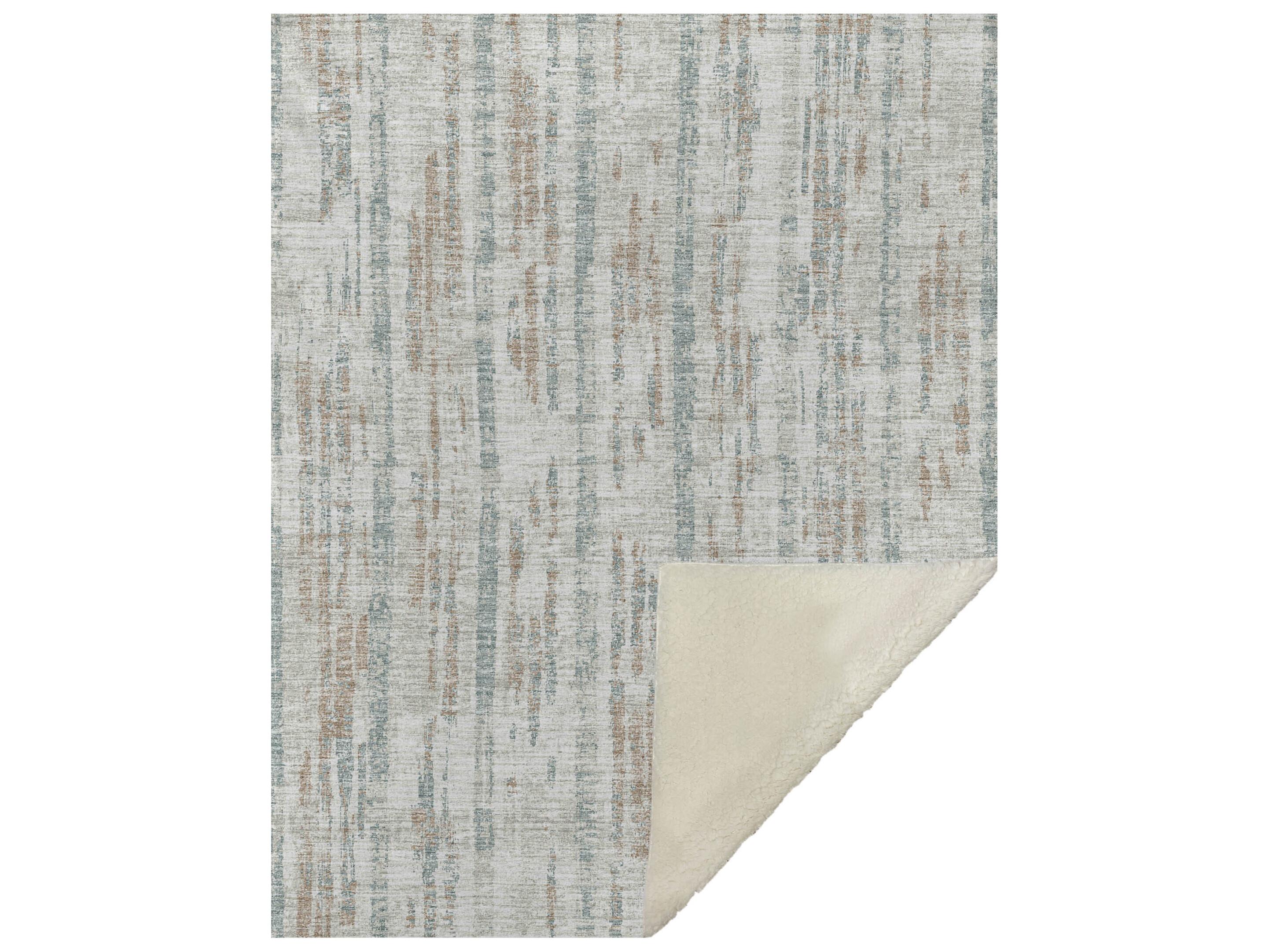 Dalyn Sherpa Ivory Polyester Throw