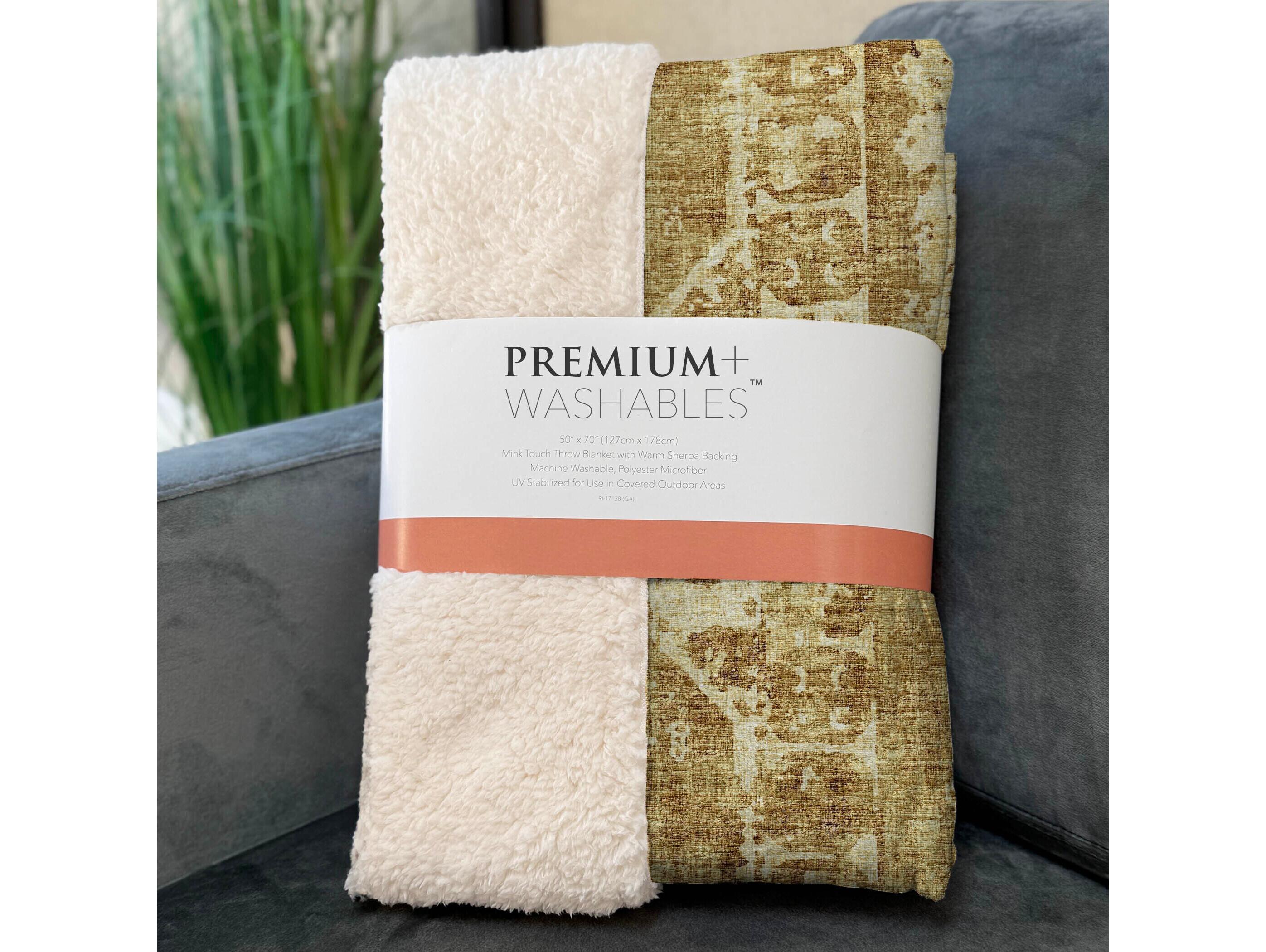 Dalyn Sherpa Gold Polyester Throw
