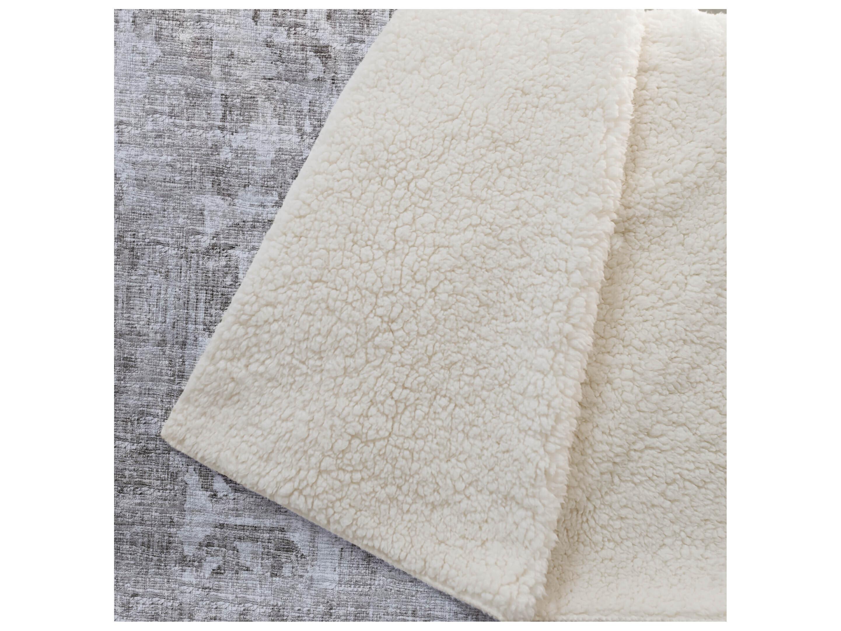 Dalyn Sherpa Brown Polyester Throw