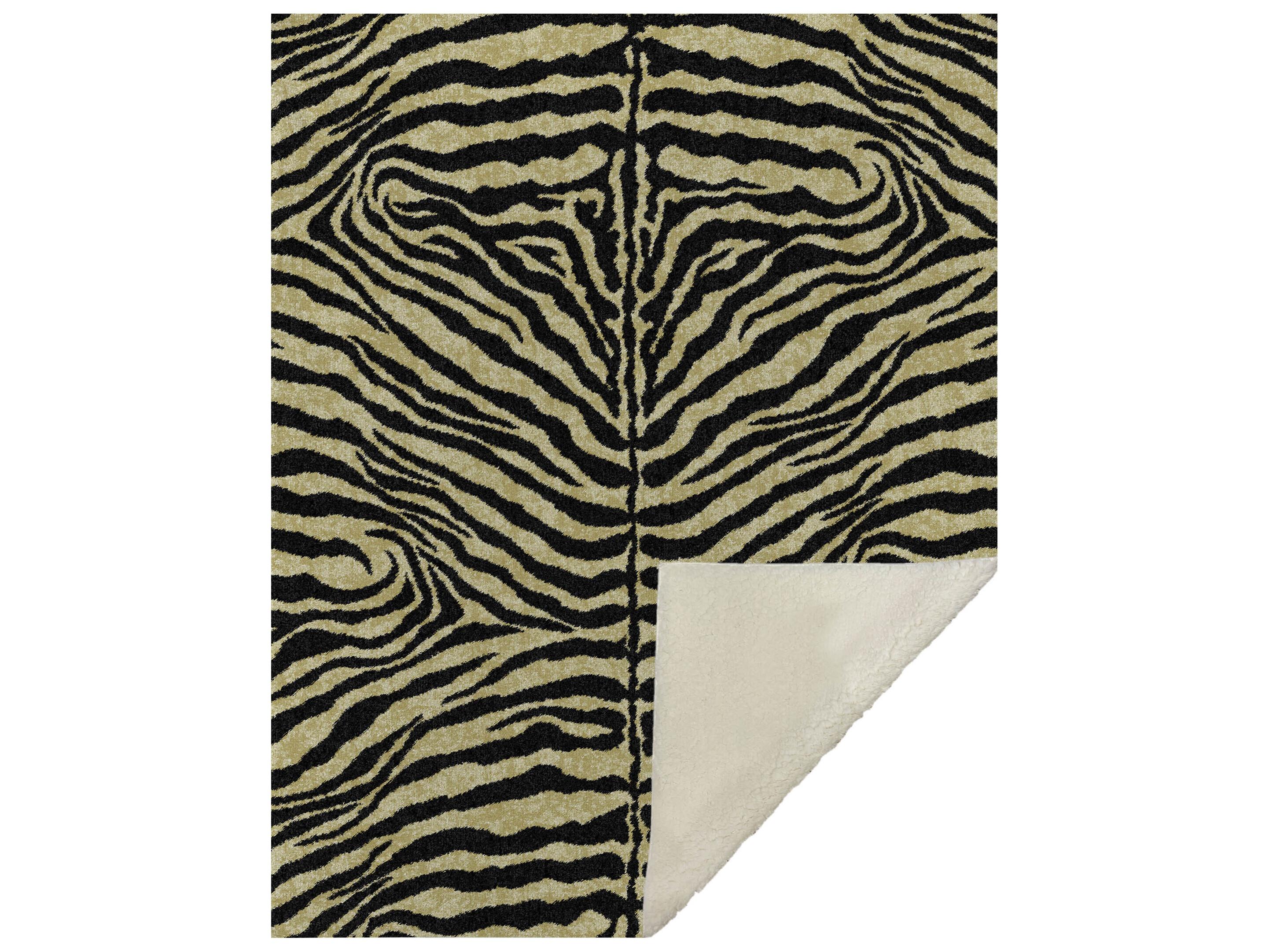 Dalyn Sherpa Gold Polyester Throw