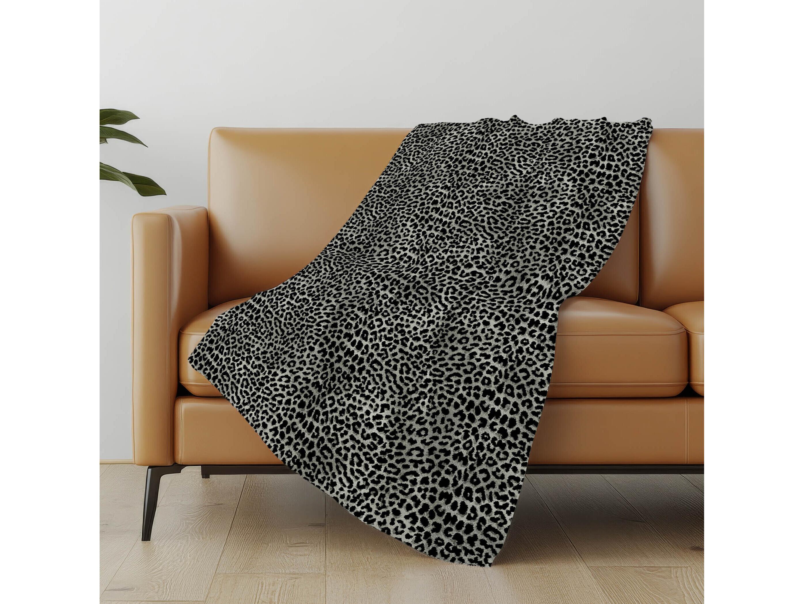 Dalyn Sherpa Black Polyester Throw