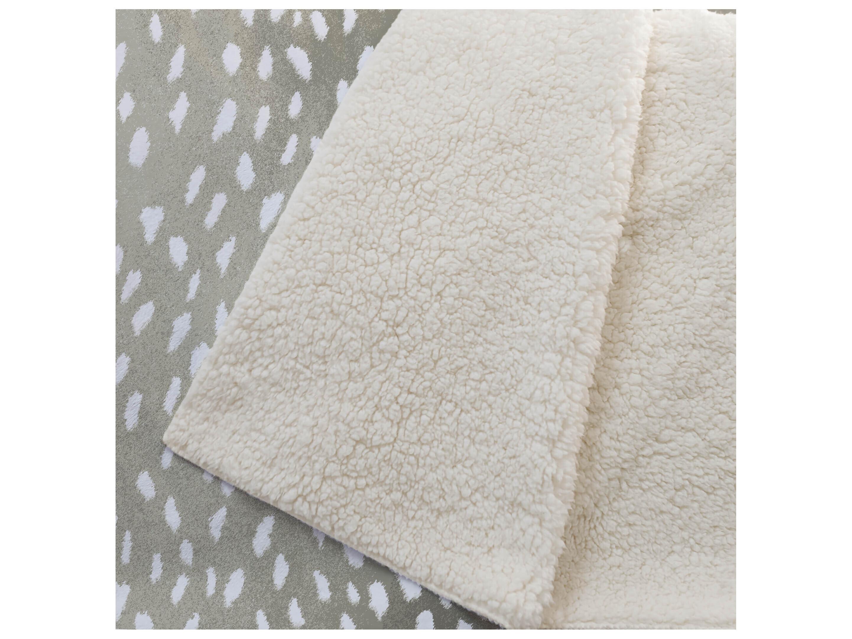 Dalyn Sherpa Neutral Polyester Throw