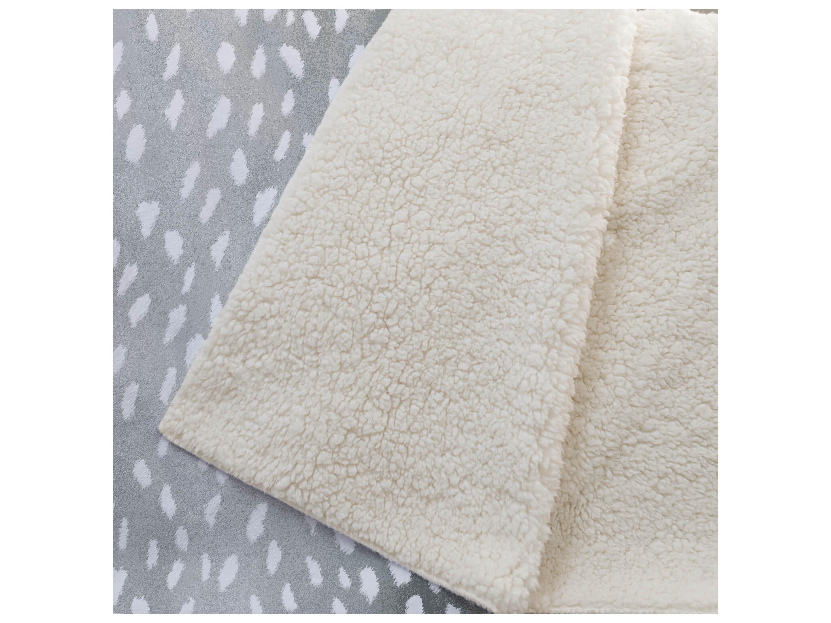 Dalyn Sherpa Gray Polyester Throw