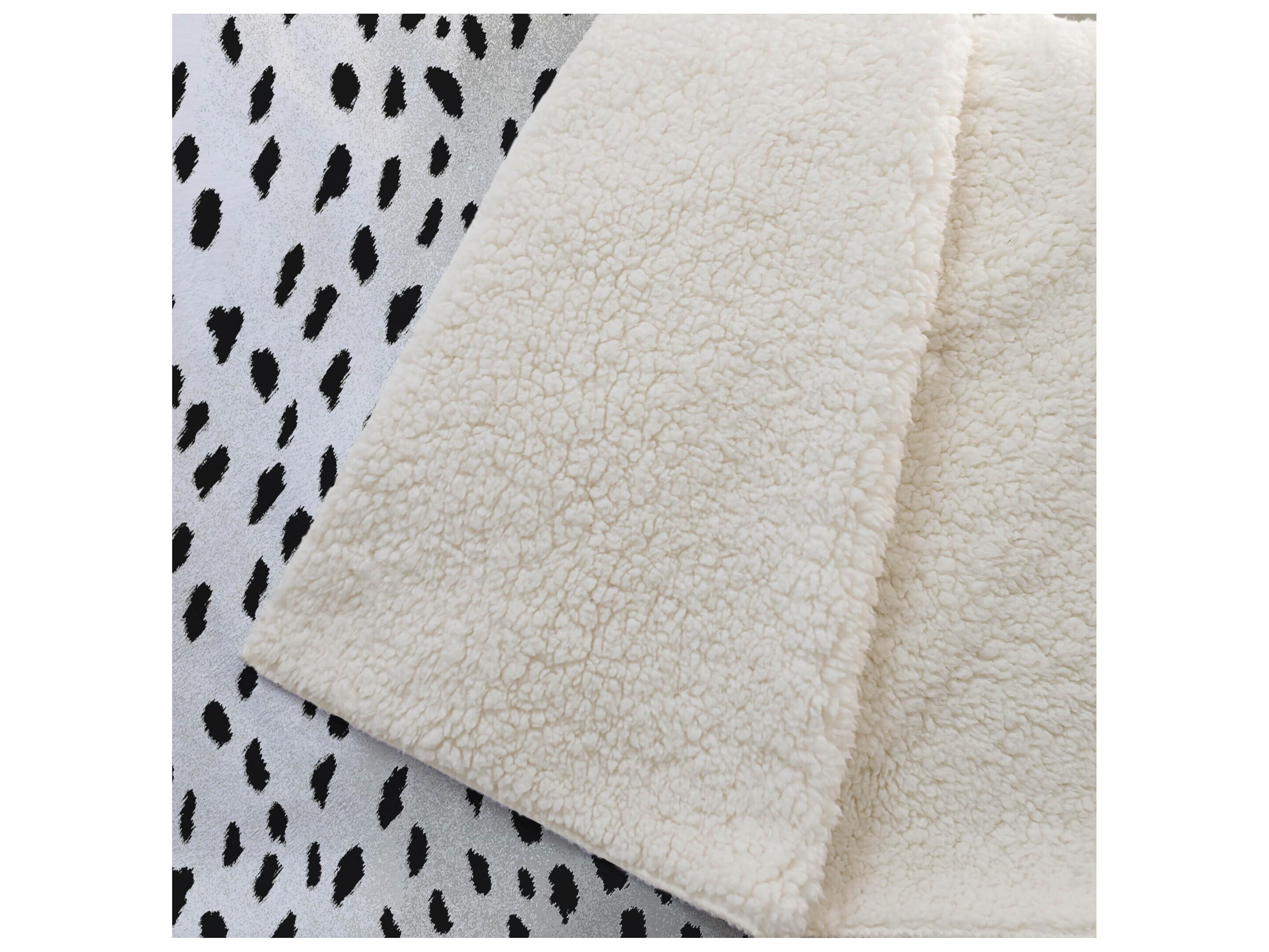 Dalyn Sherpa Ivory Polyester Throw