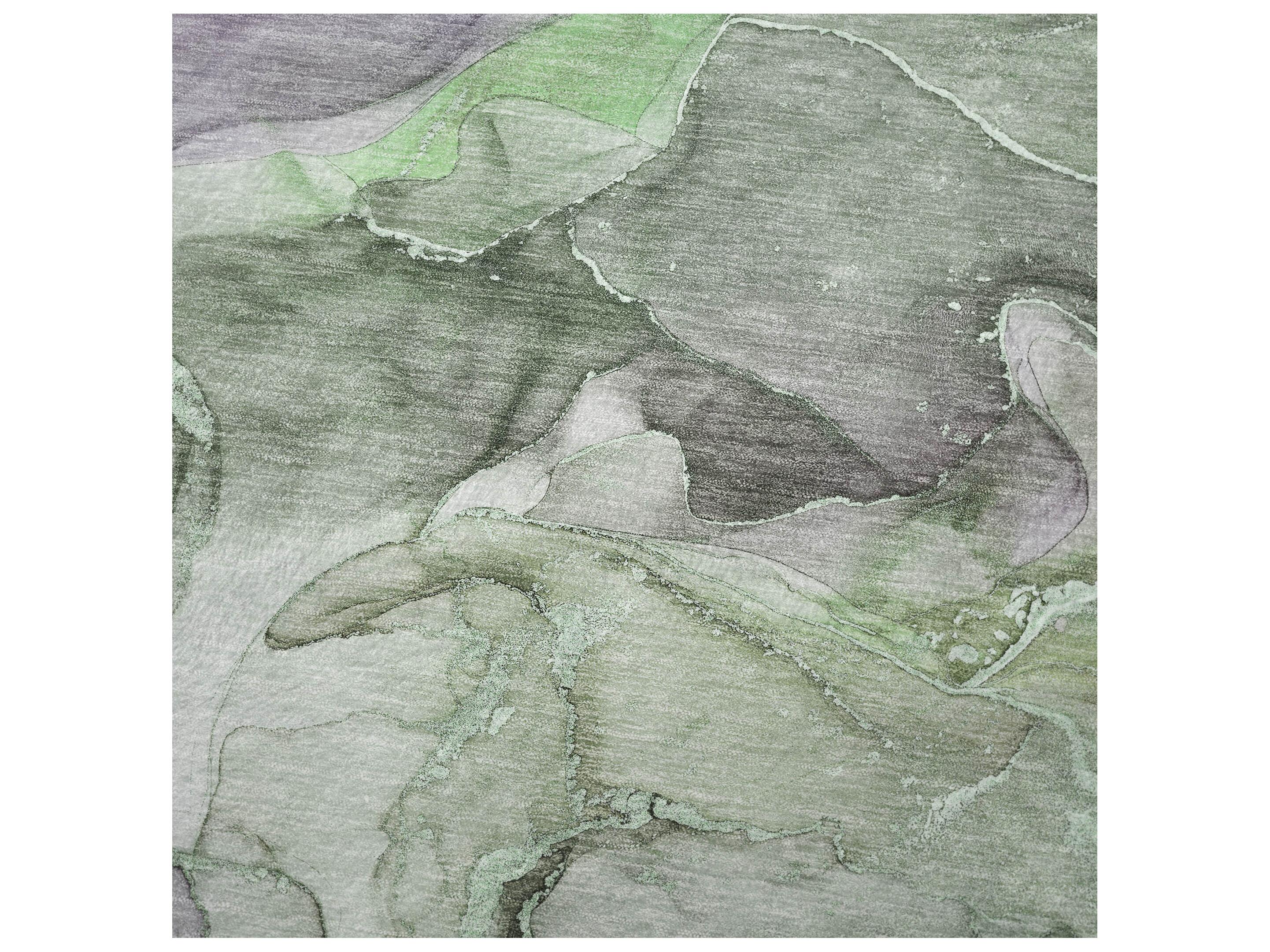 Dalyn Sherpa Green Polyester Throw