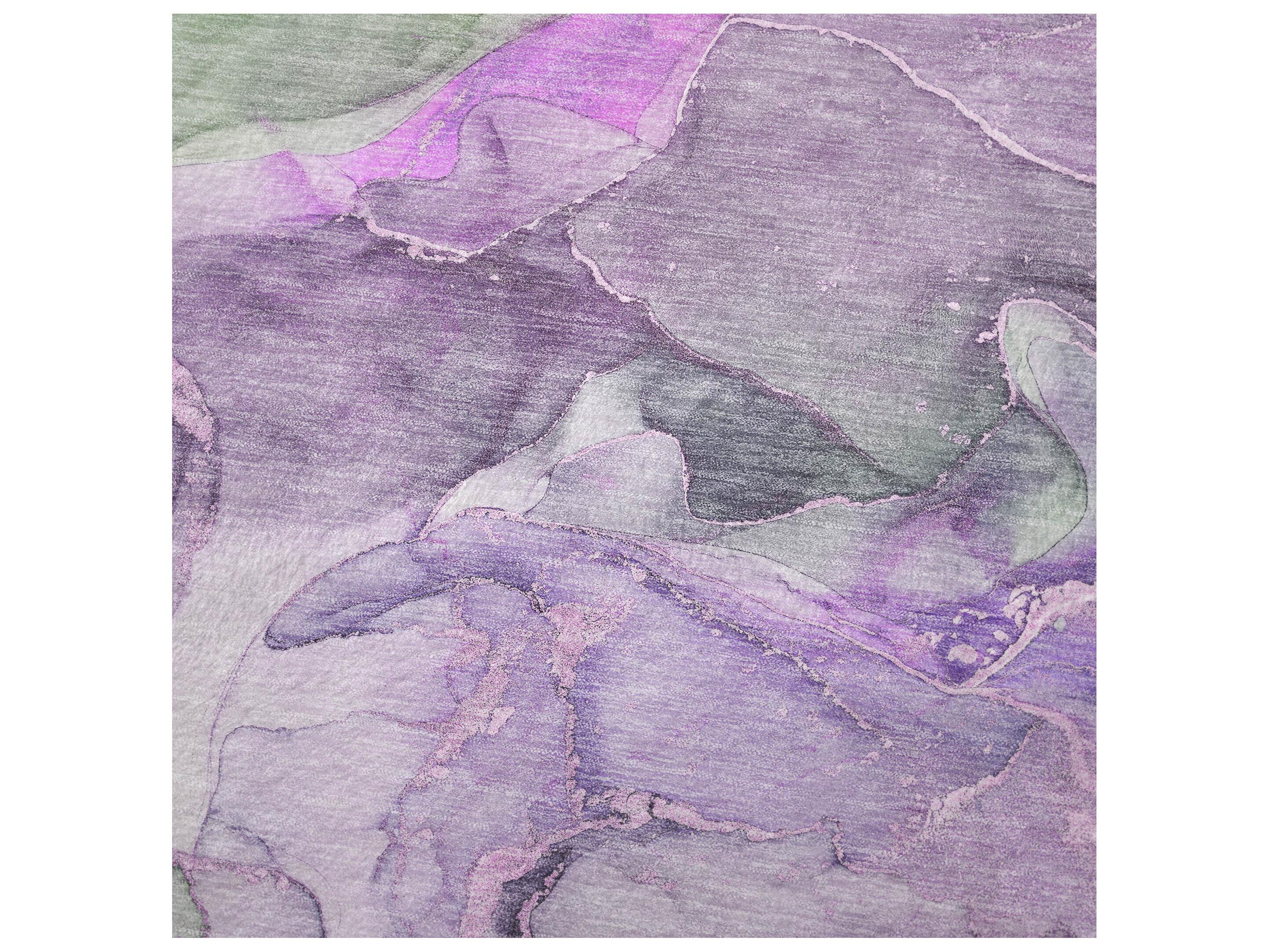 Dalyn Sherpa Purple Polyester Throw