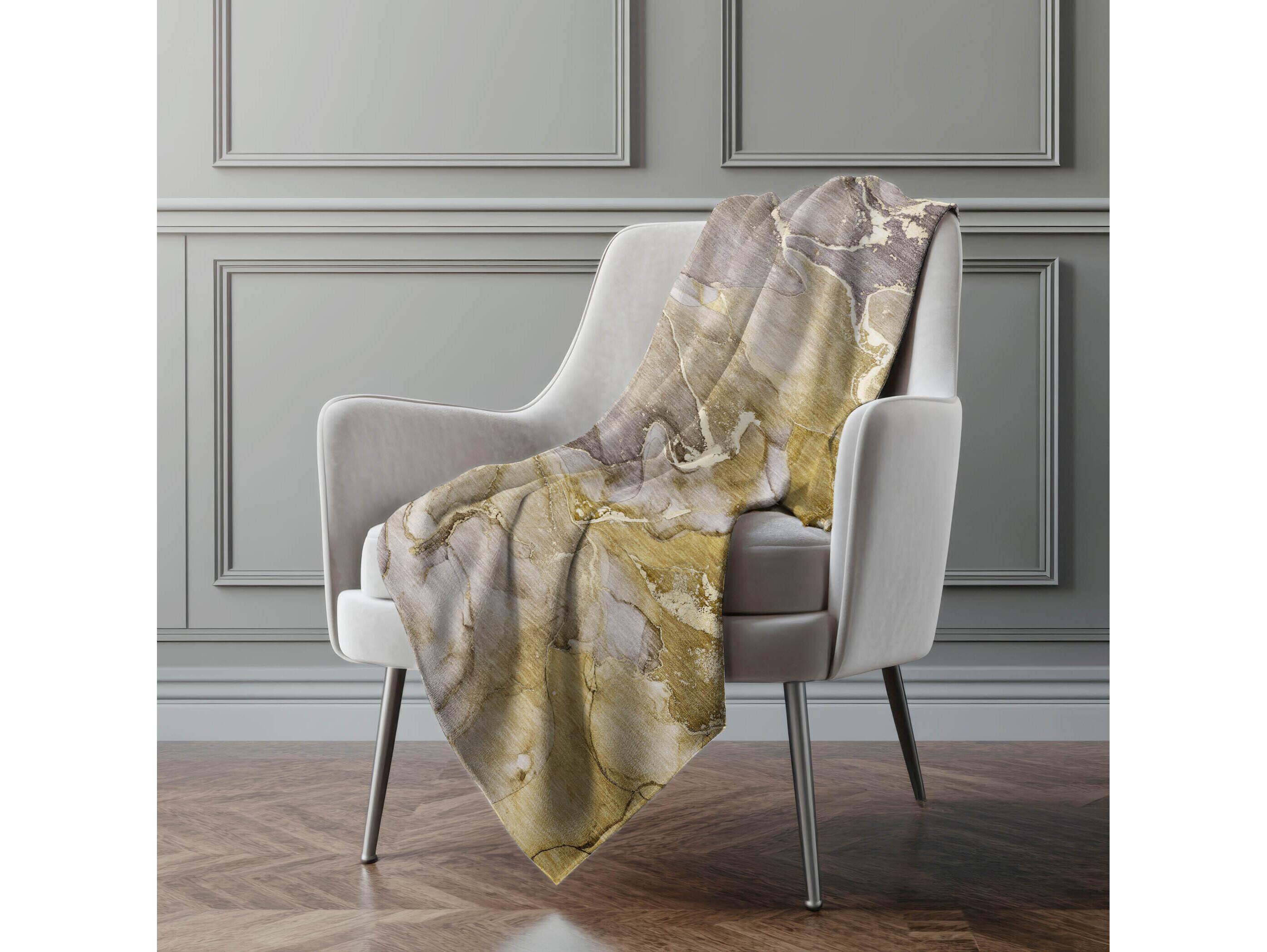 Dalyn Sherpa Brown Polyester Throw