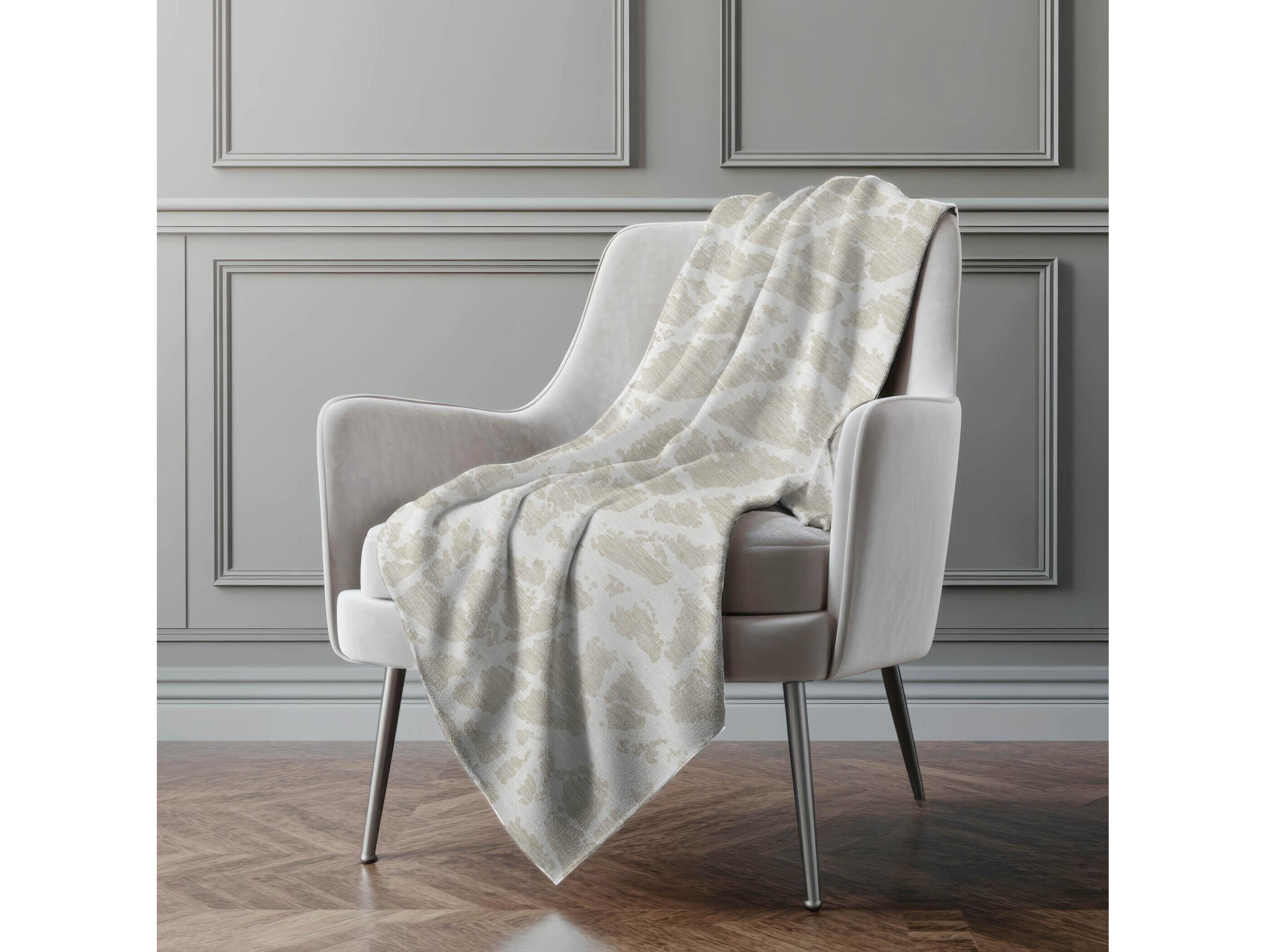 Dalyn Sherpa Brown Polyester Throw