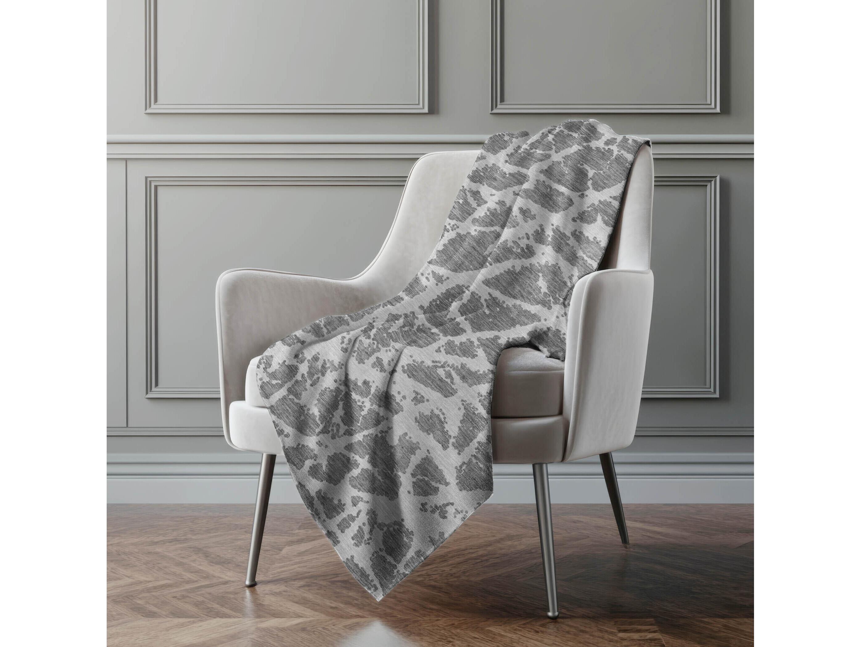 Dalyn Sherpa Gray Polyester Throw