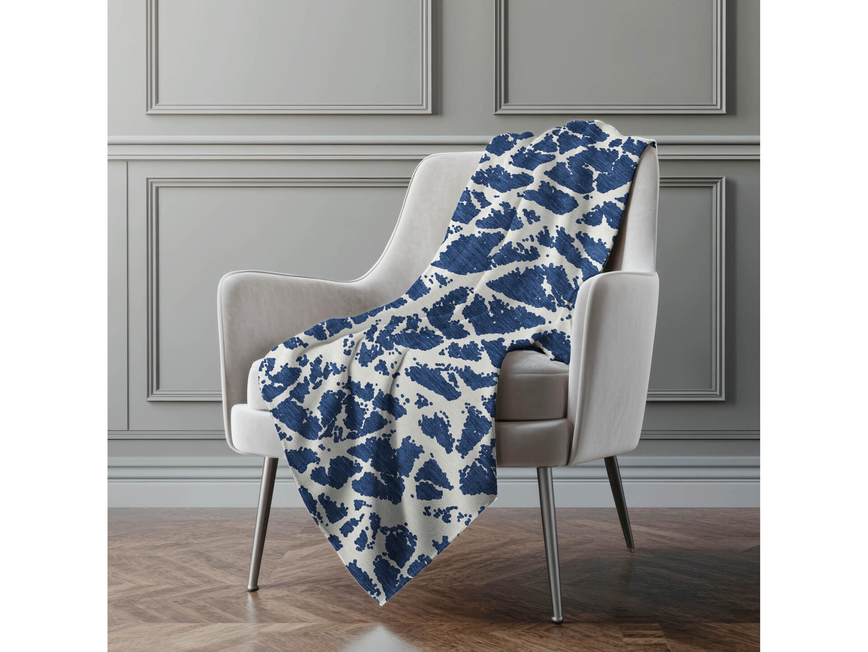 Dalyn Sherpa Blue Polyester Throw