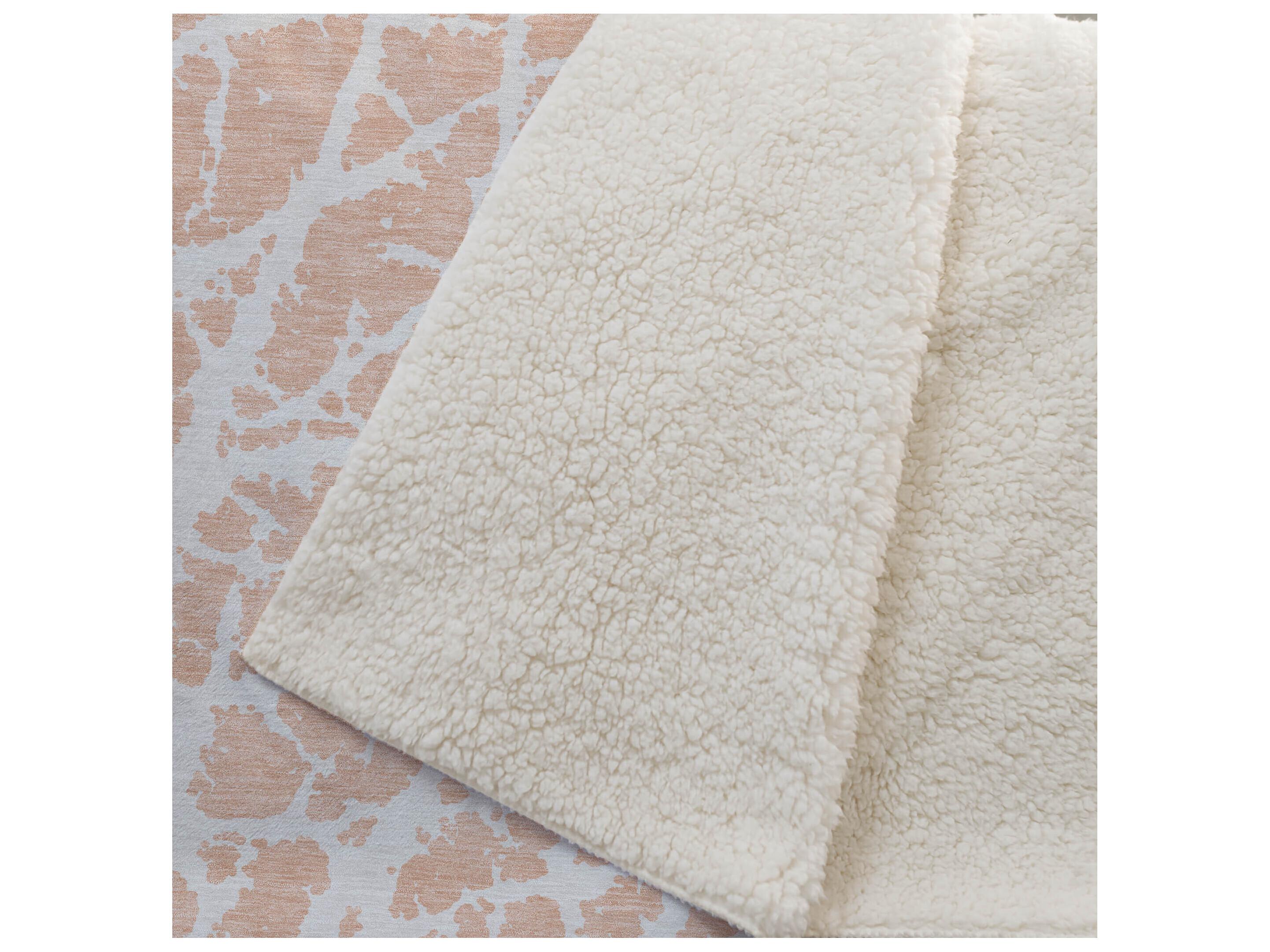 Dalyn Sherpa Orange Polyester Throw