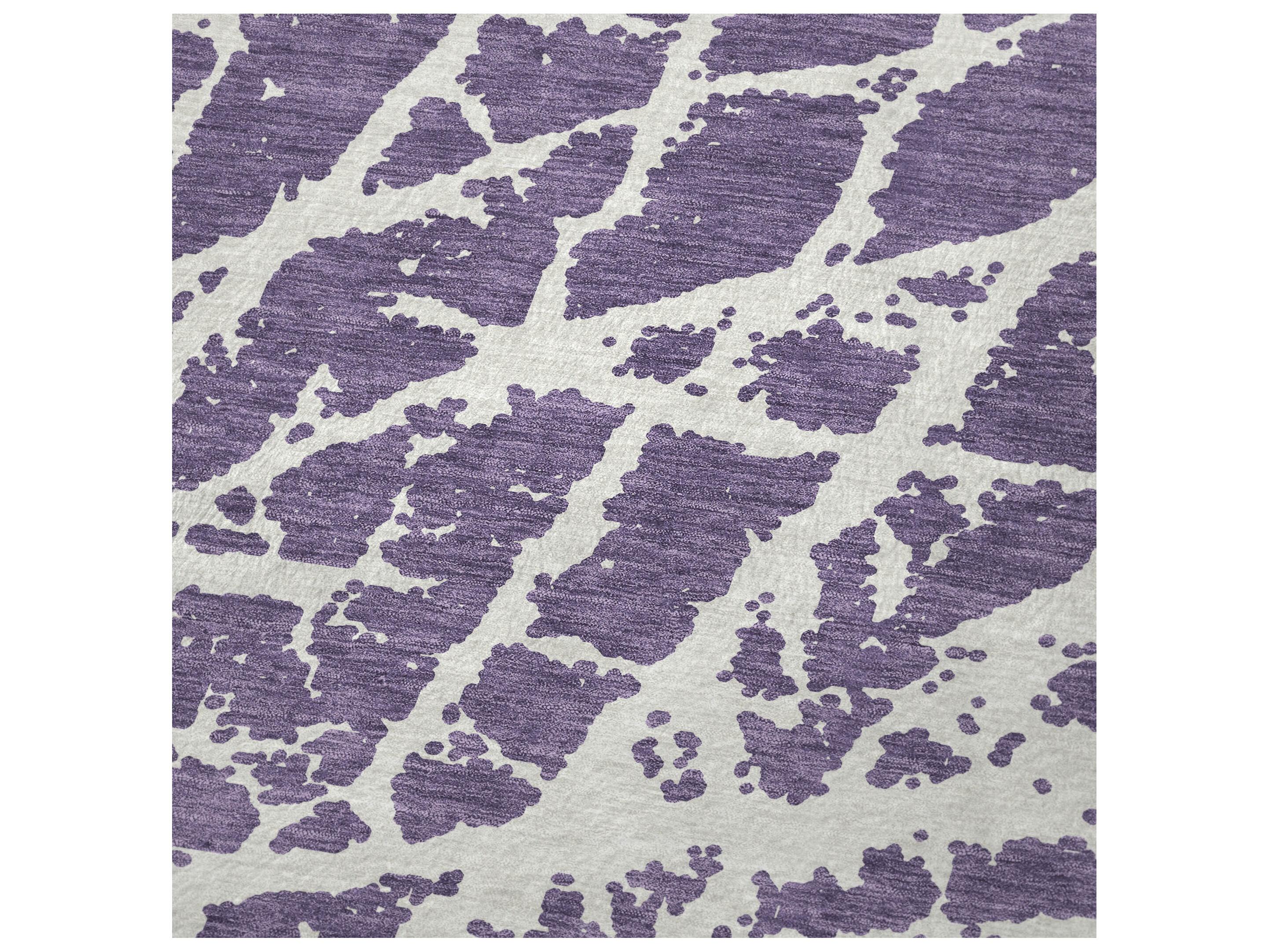 Dalyn Sherpa Purple Polyester Throw