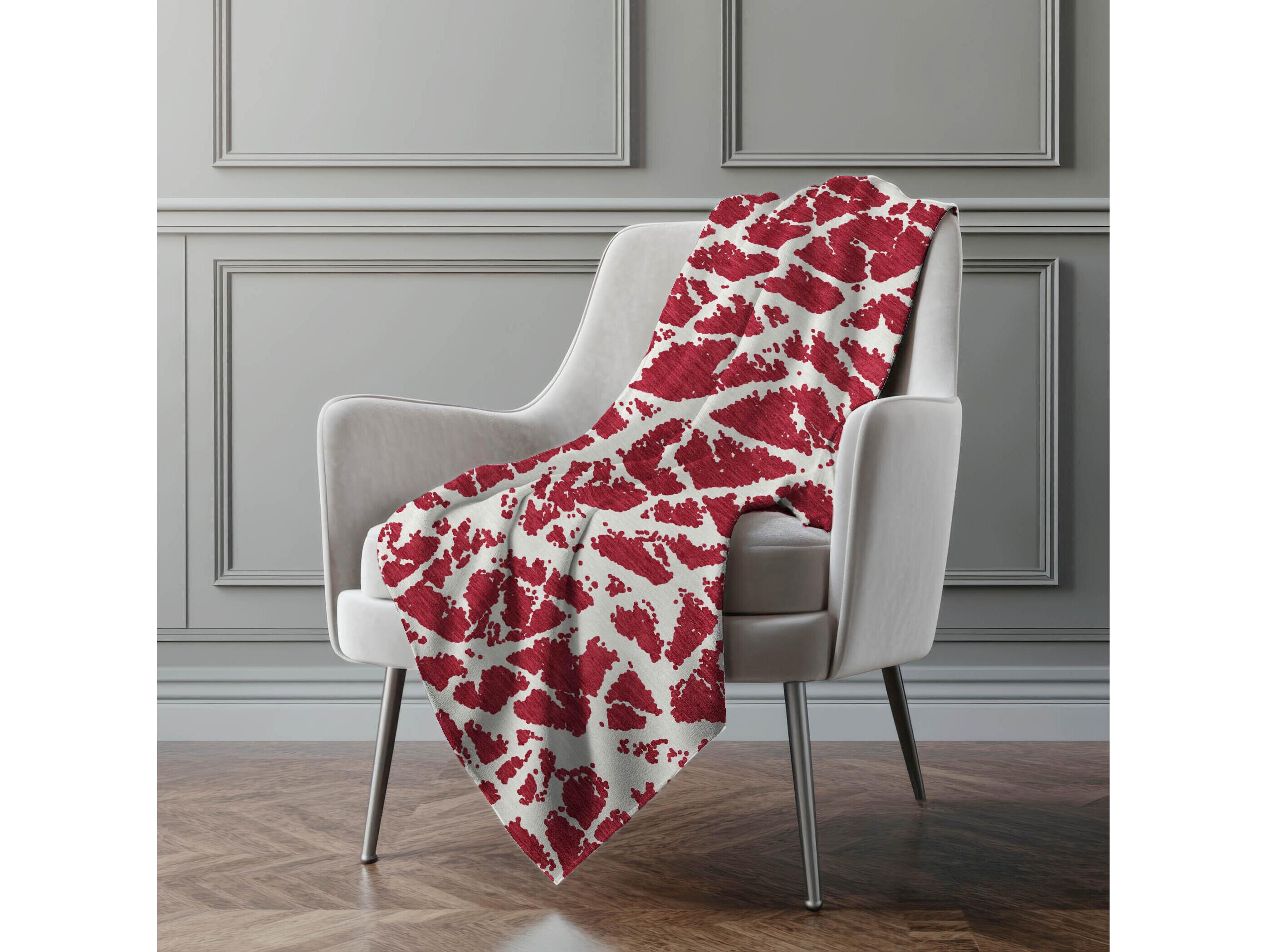 Dalyn Sherpa Red Polyester Throw