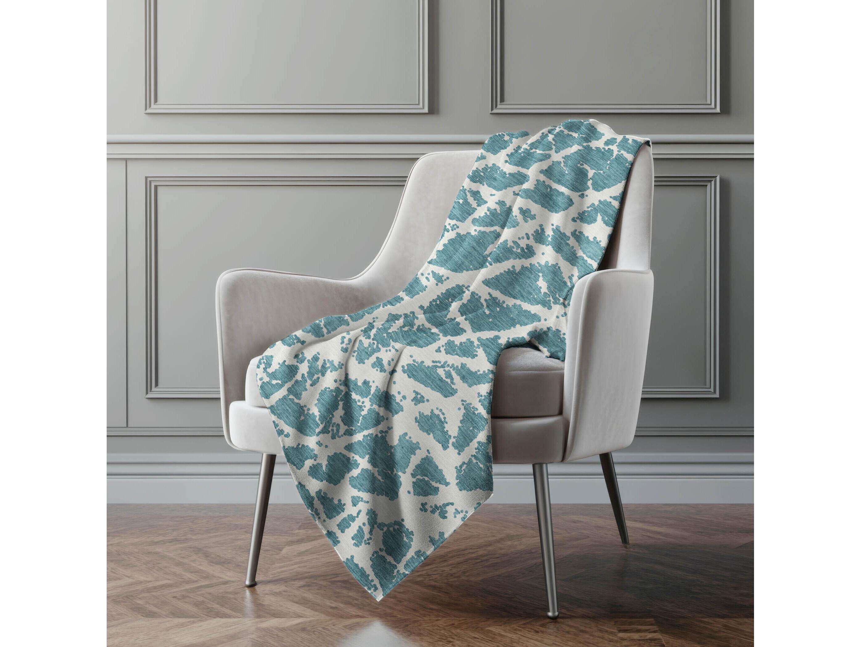 Dalyn Sherpa Teal Polyester Throw