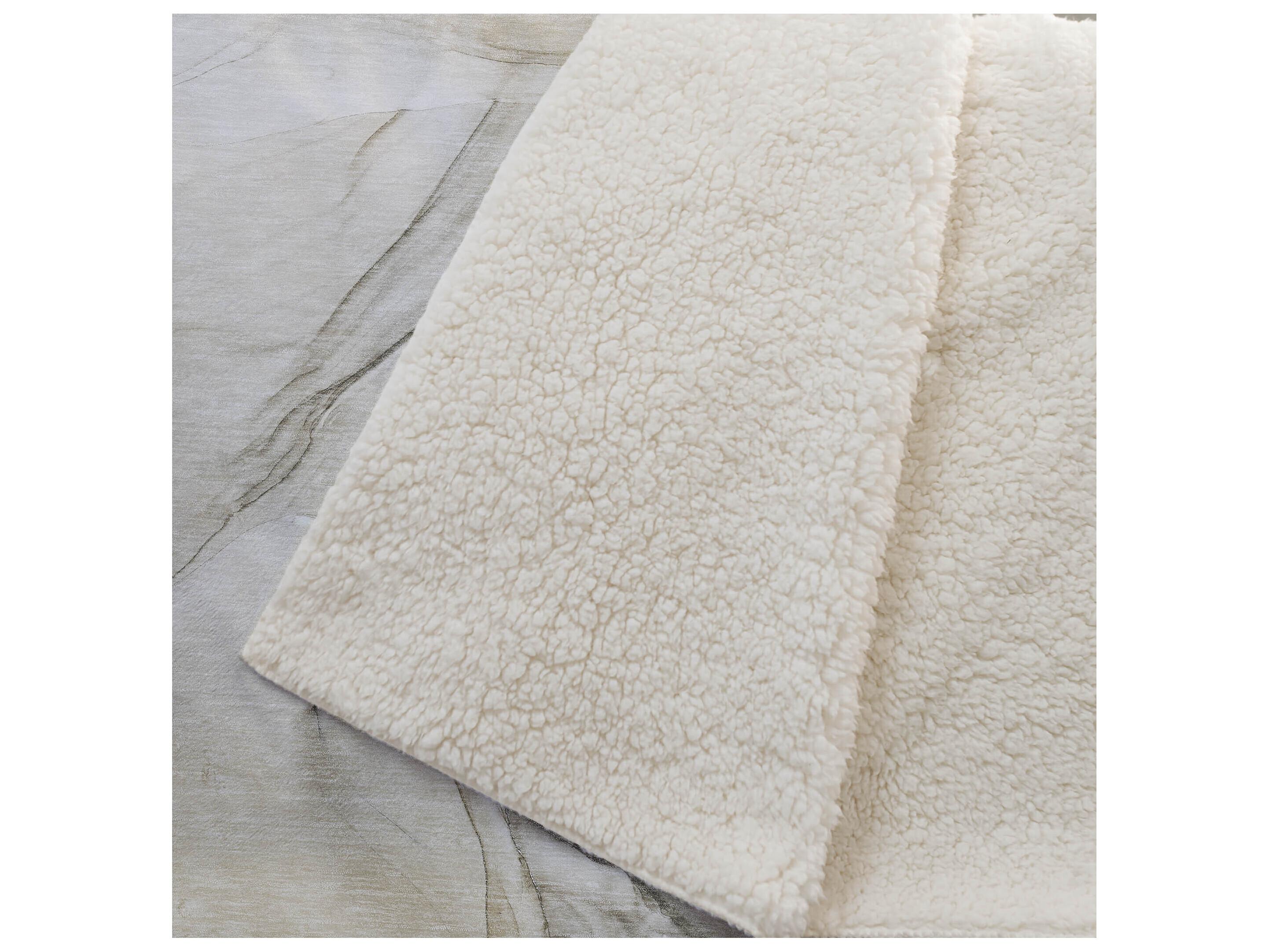 Dalyn Sherpa Brown Polyester Throw