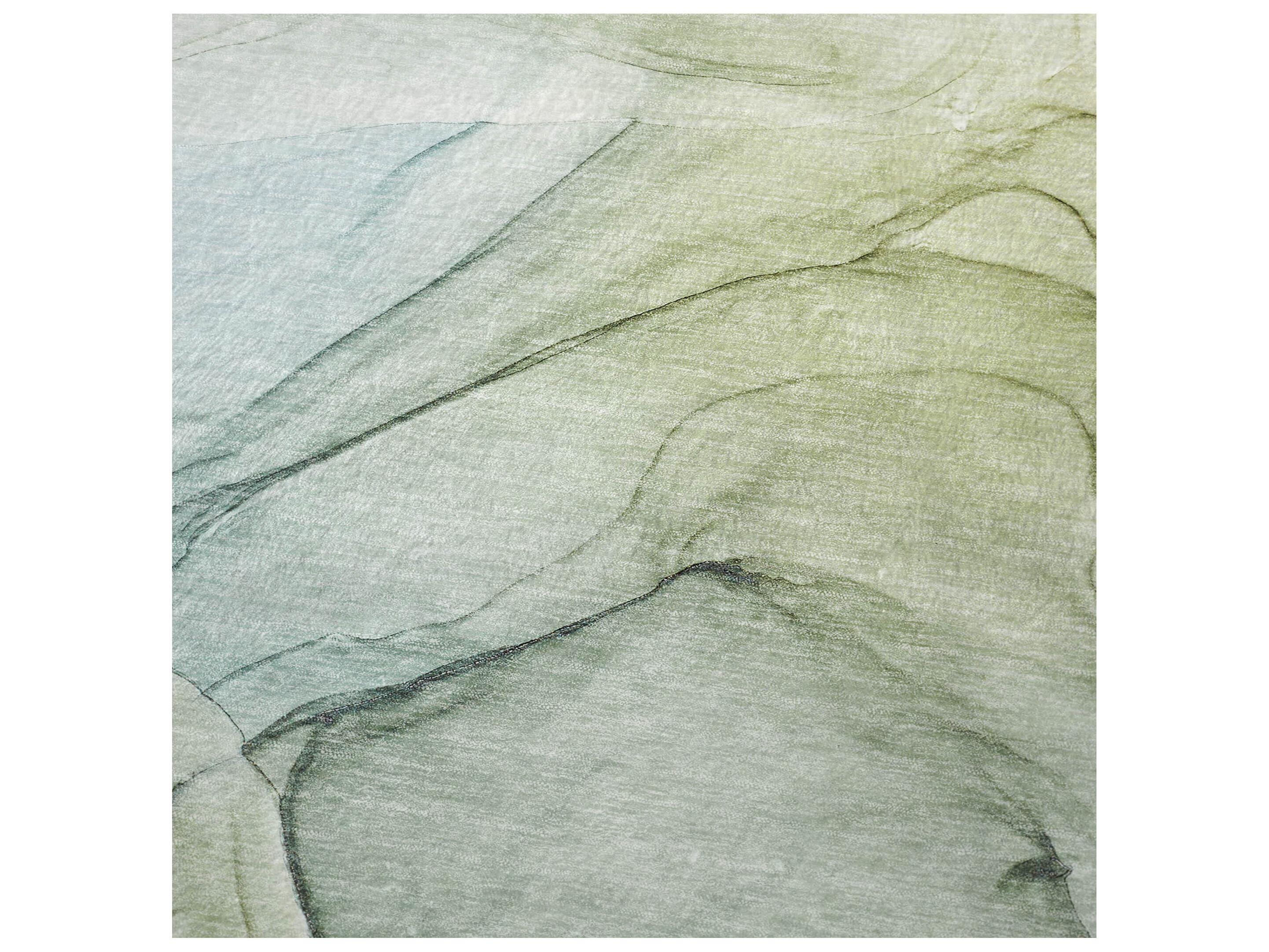 Dalyn Sherpa Green Polyester Throw