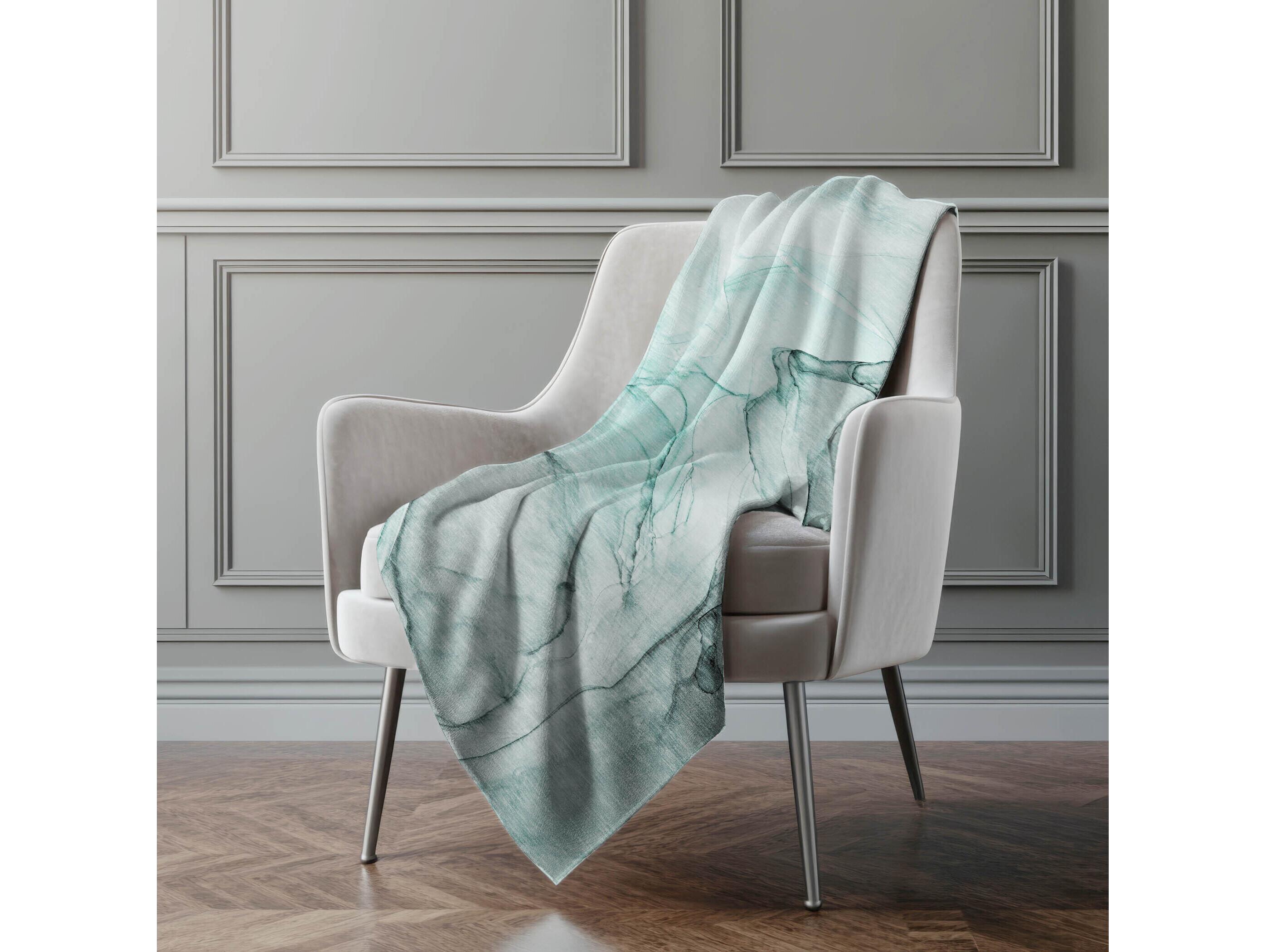 Dalyn Sherpa Teal Polyester Throw