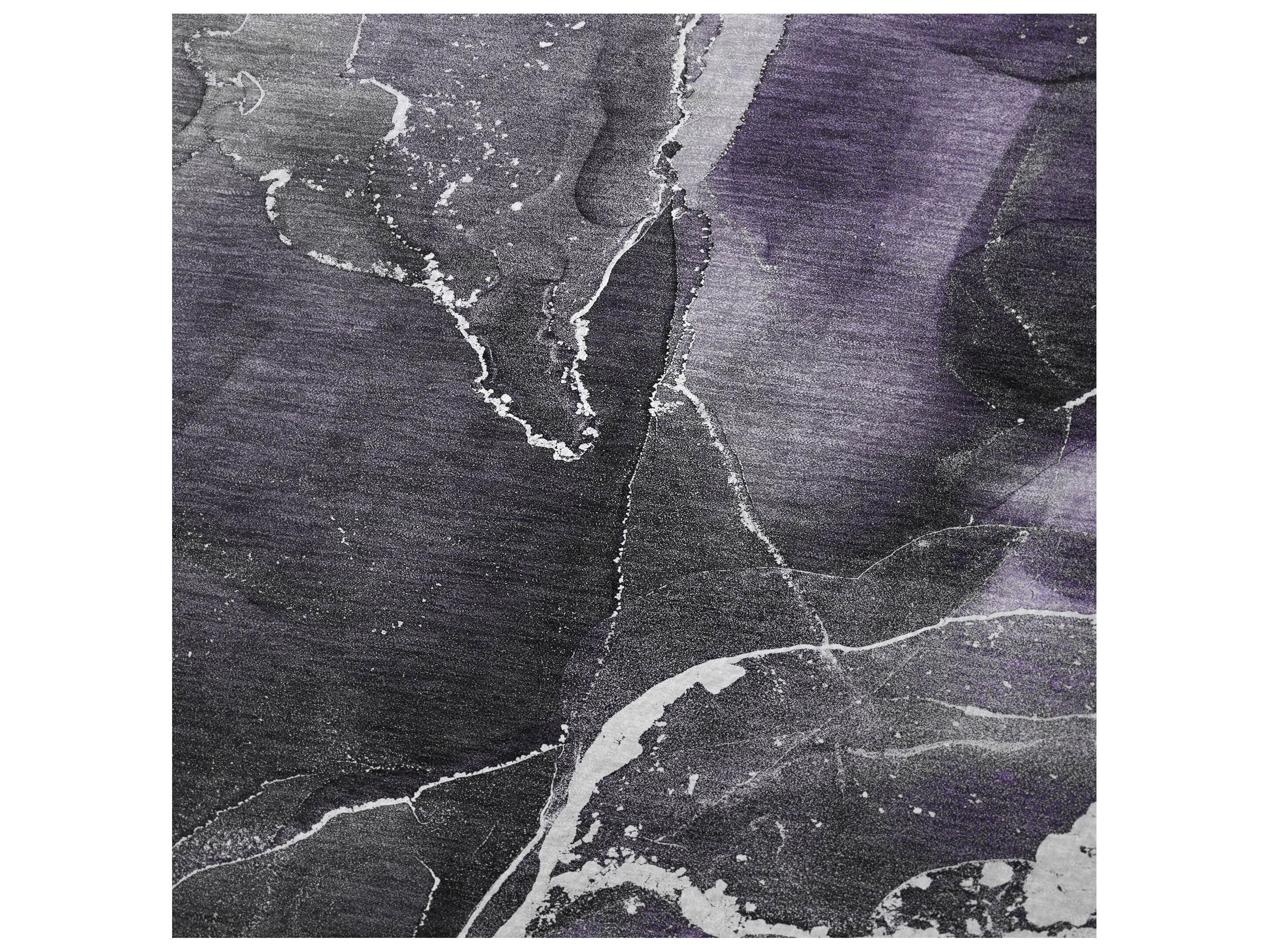 Dalyn Sherpa Purple Polyester Throw