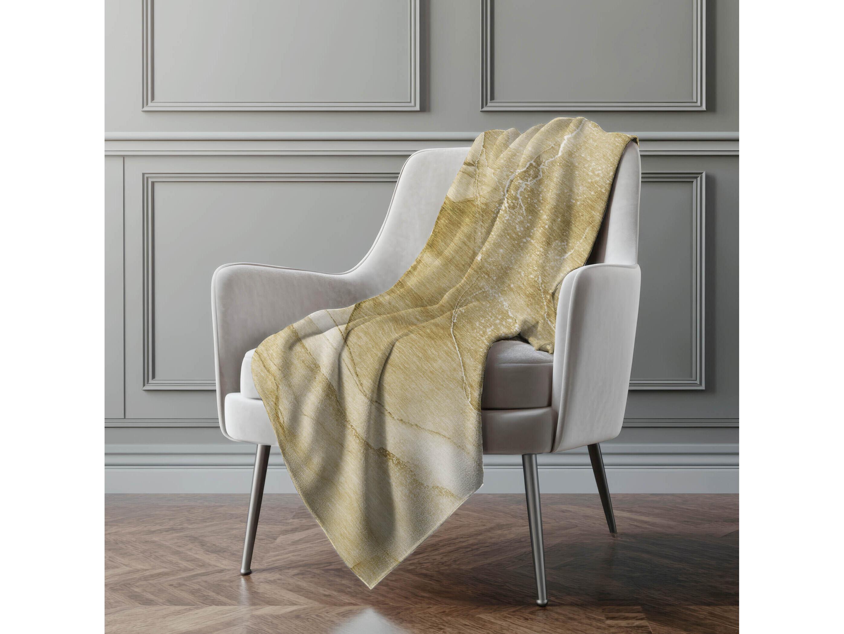 Dalyn Sherpa Brown Polyester Throw