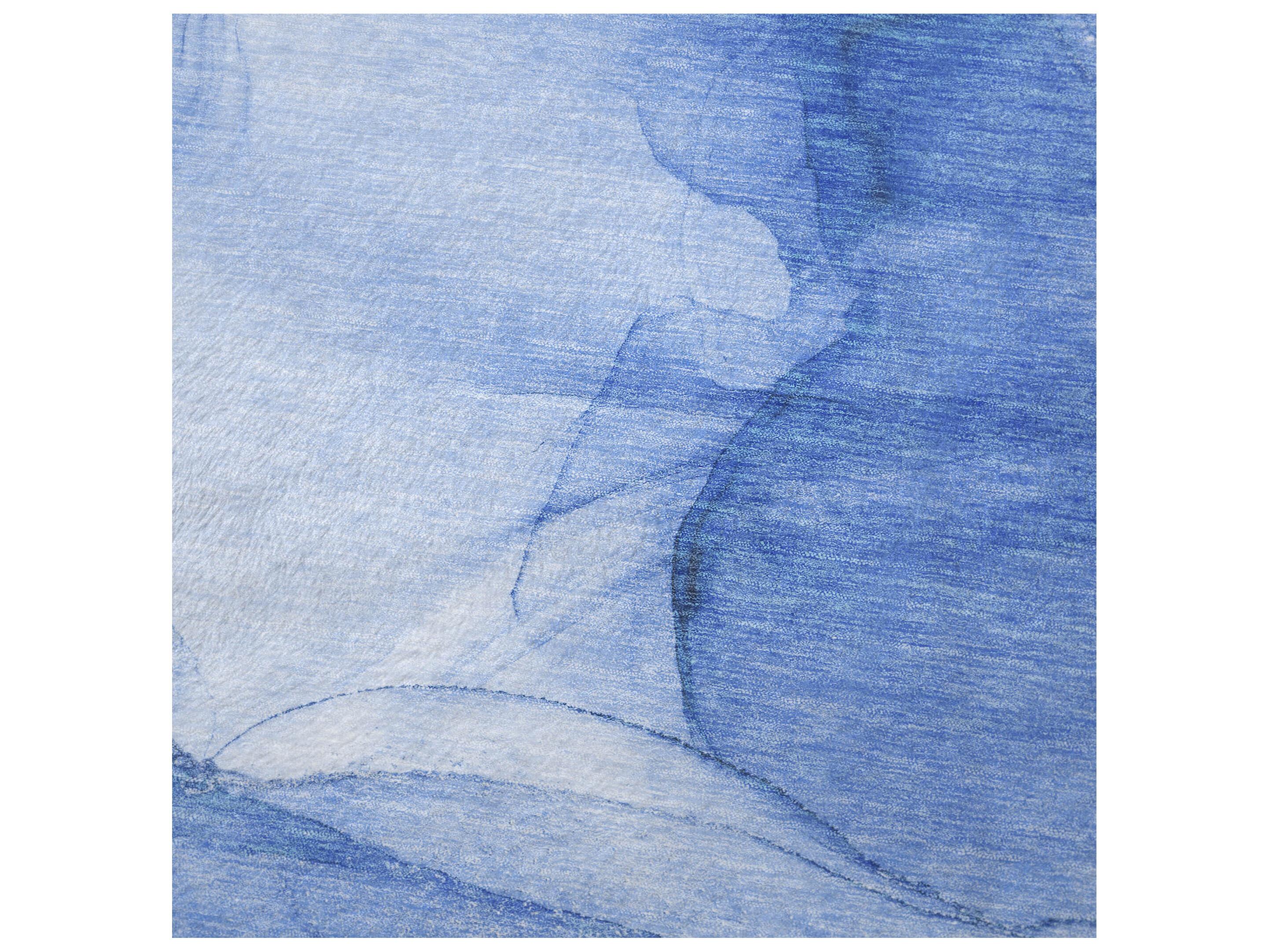 Dalyn Sherpa Blue Polyester Throw