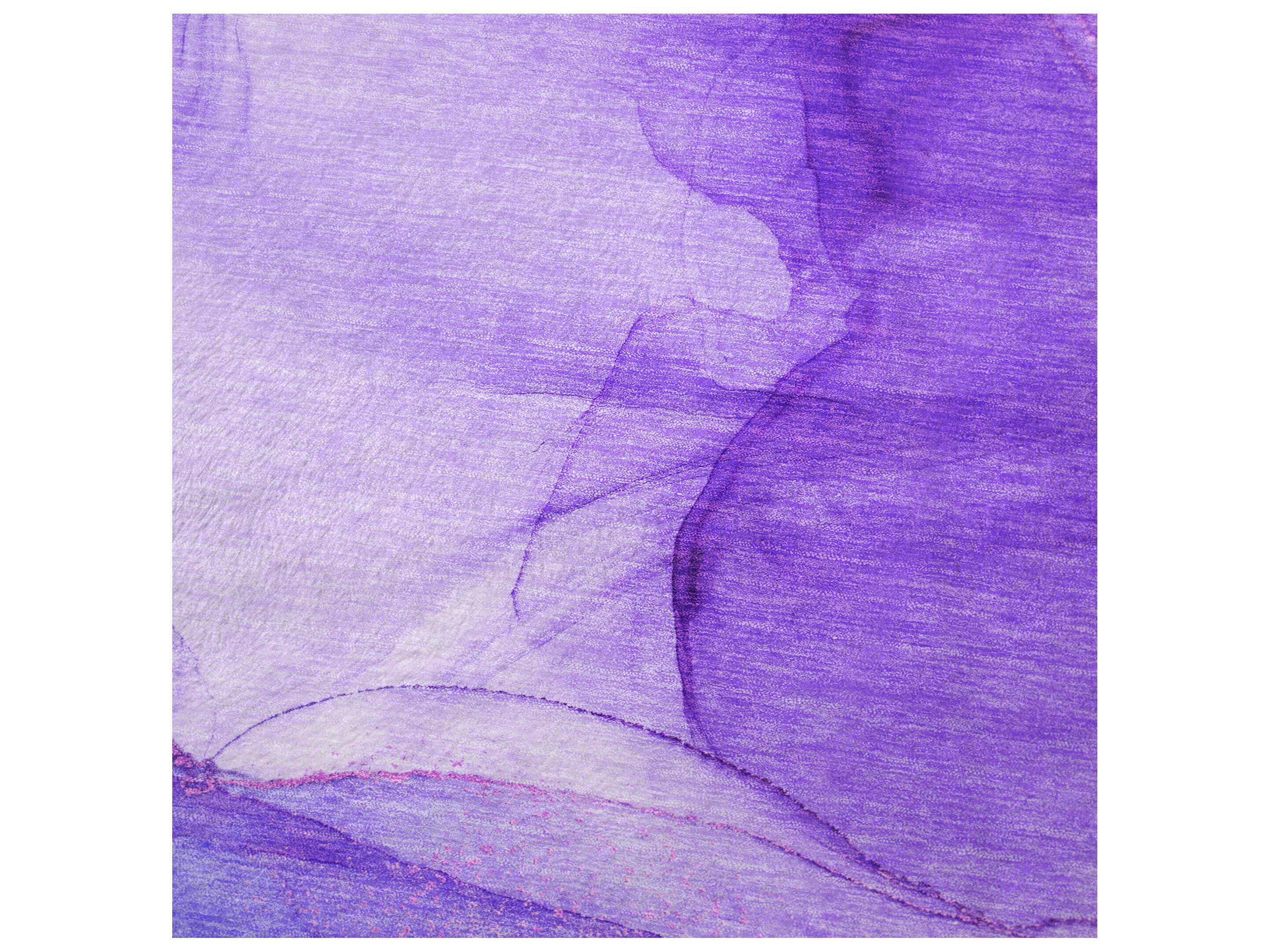 Dalyn Sherpa Purple Polyester Throw
