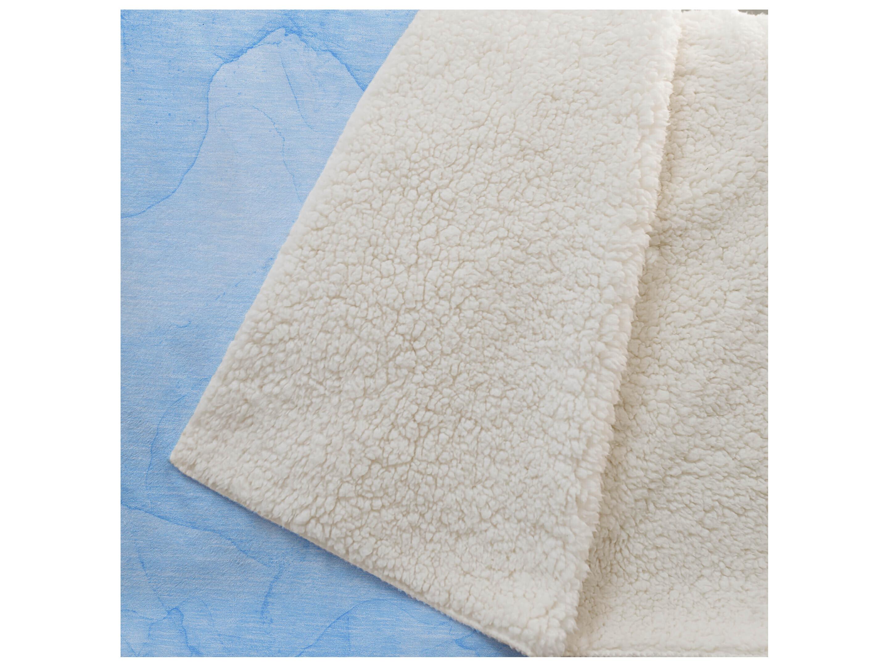 Dalyn Sherpa Blue Polyester Throw