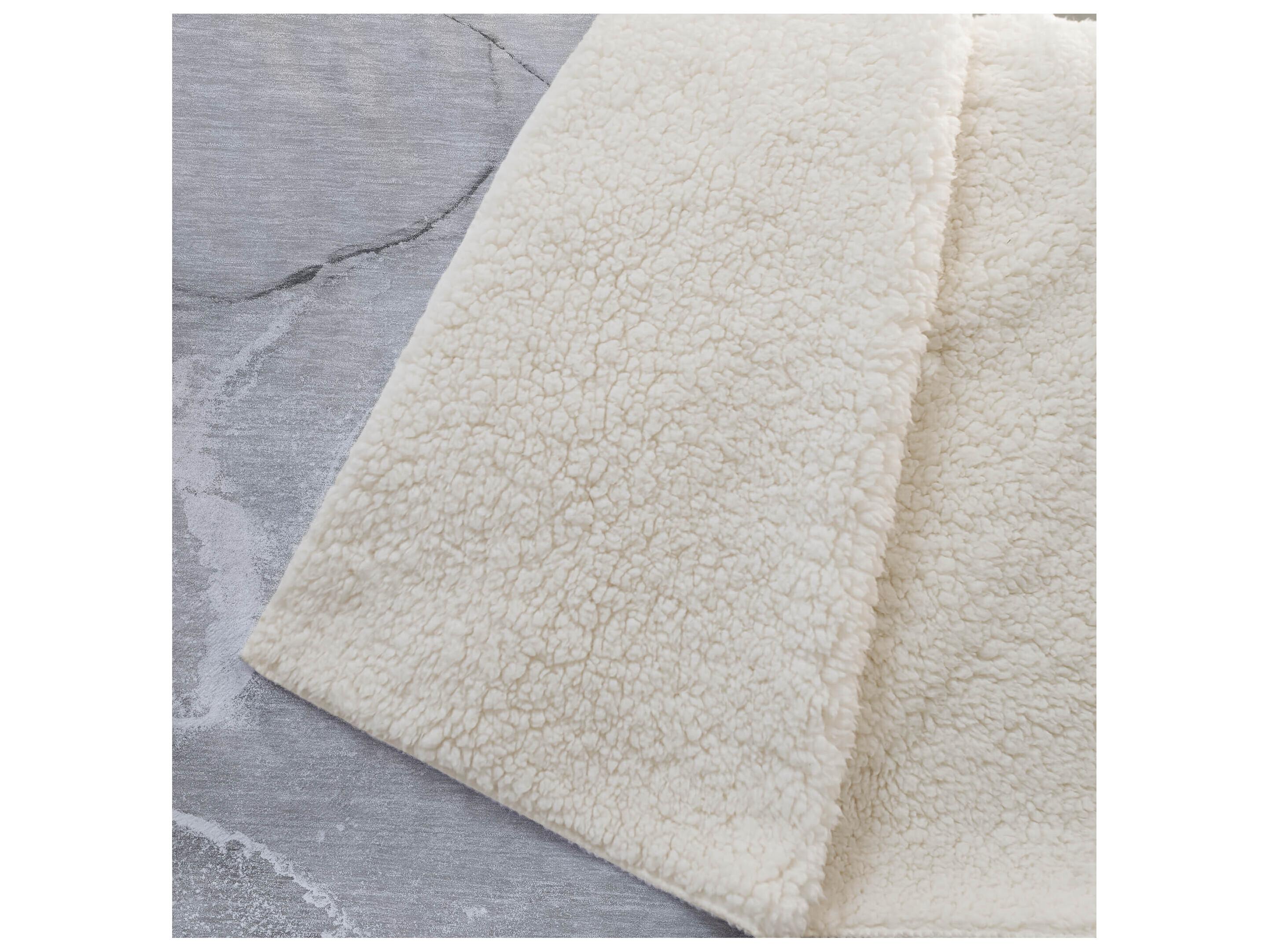 Dalyn Sherpa Gray Polyester Throw