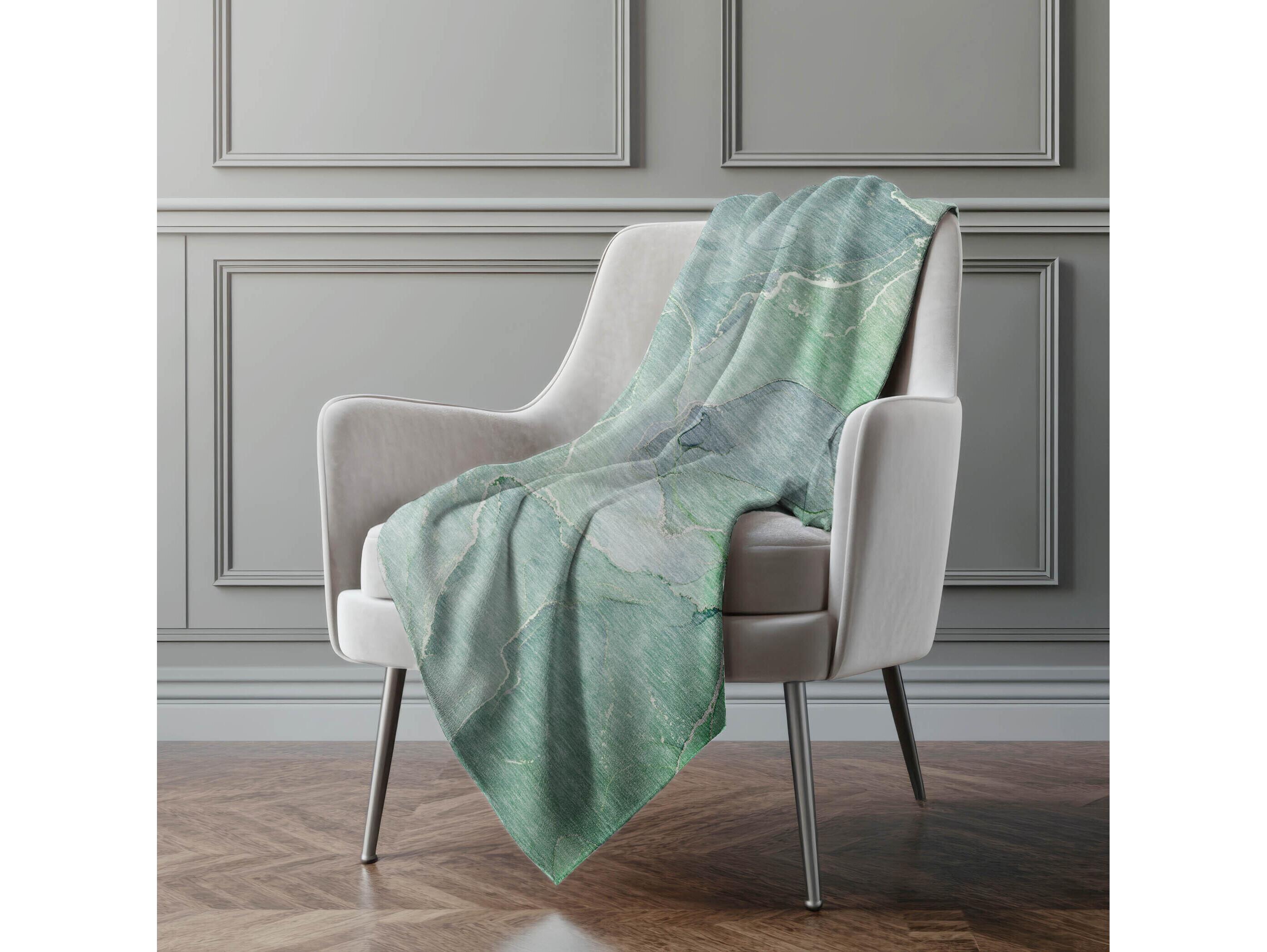 Dalyn Sherpa Teal Polyester Throw