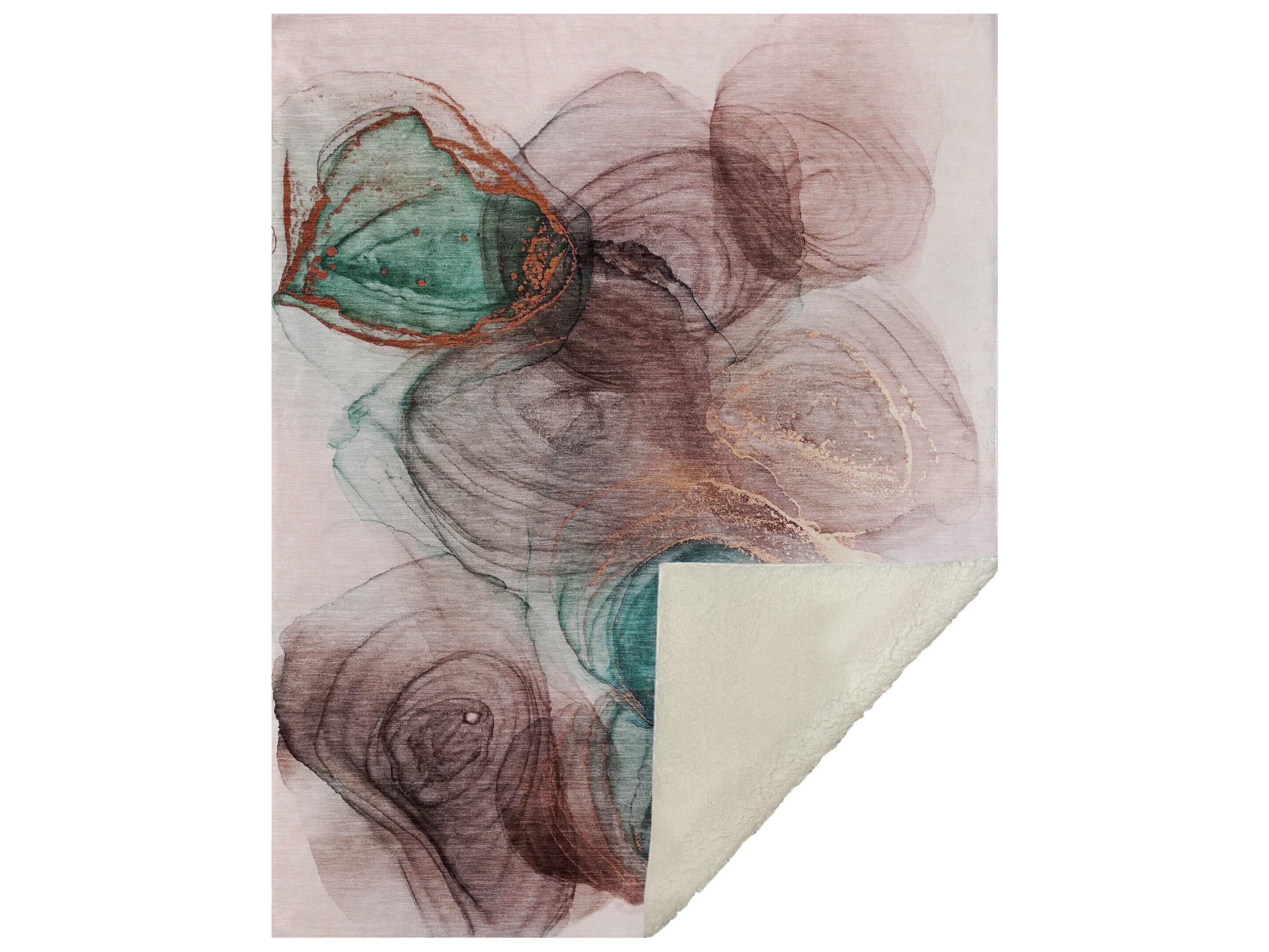 Dalyn Sherpa Red Polyester Throw