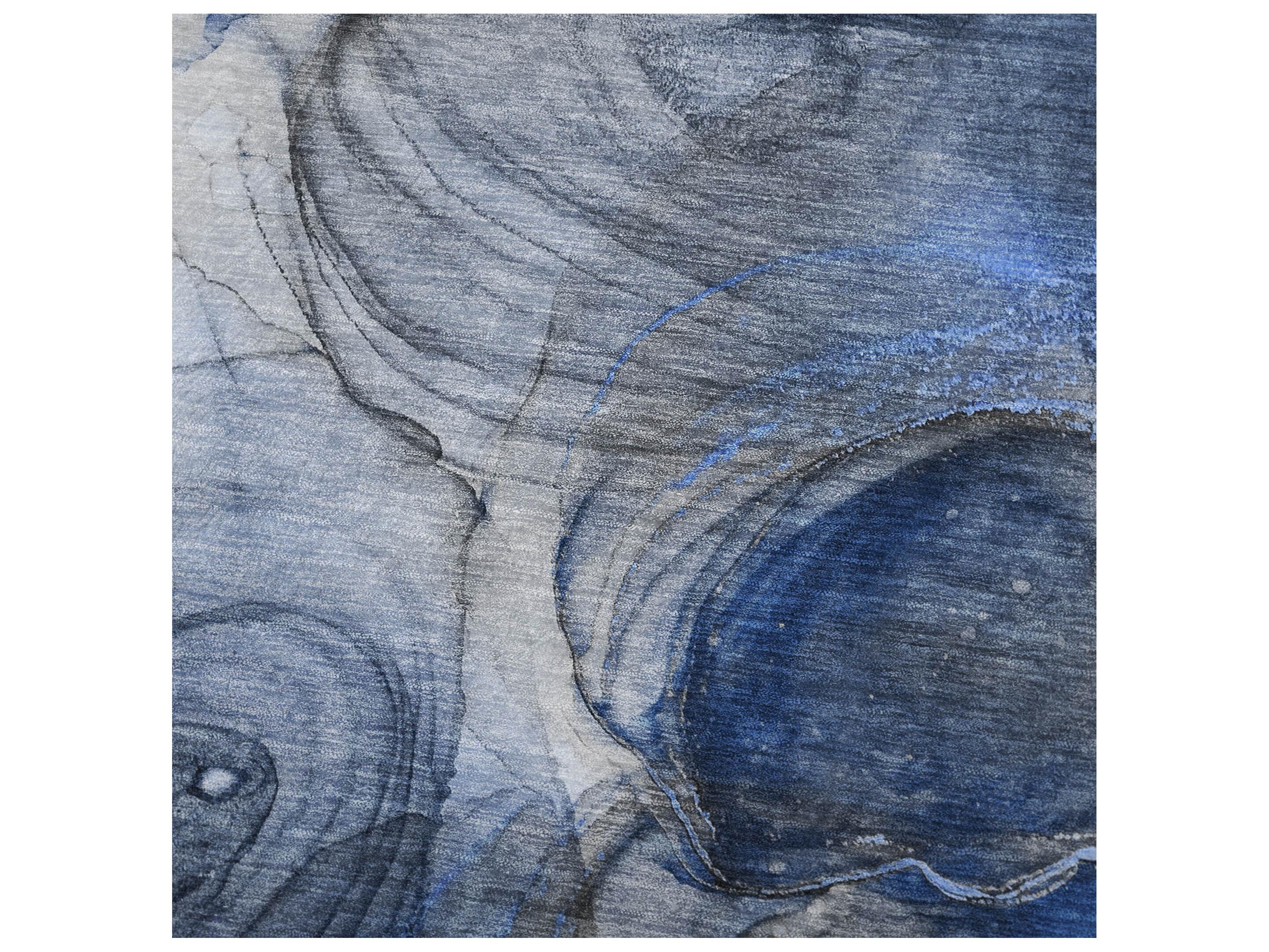 Dalyn Sherpa Blue Polyester Throw